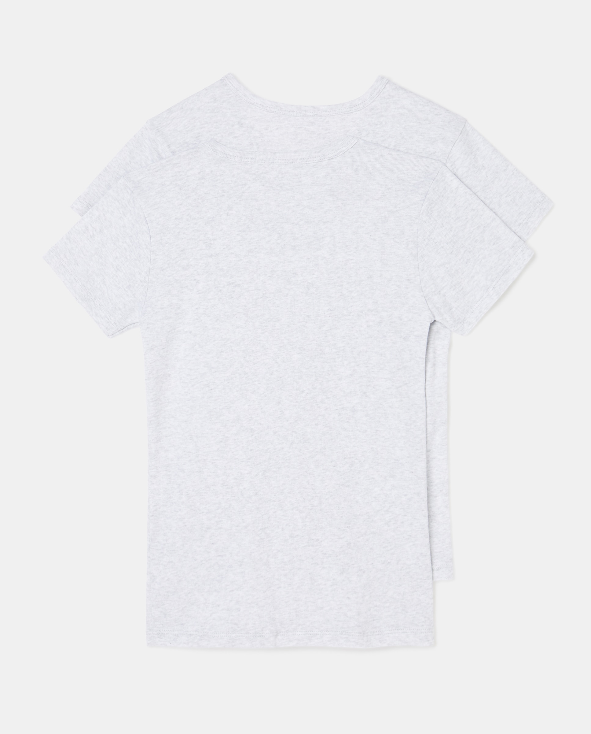 Pack de 2 T-Shirts de Manga Curta Cotton Juice Cinzento-2