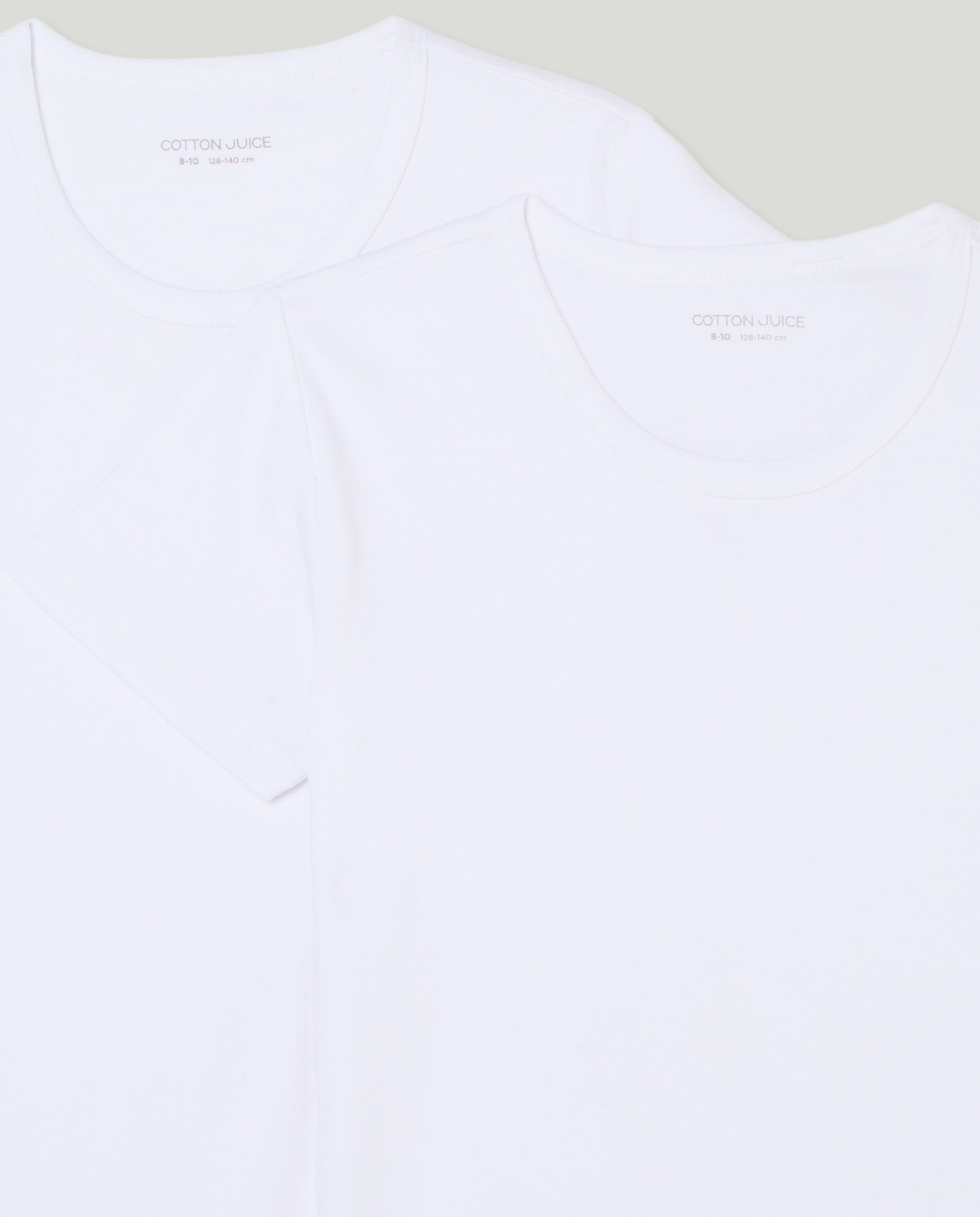 Pack de 2 T-shirts Básicas de Manga Curta Branco-3