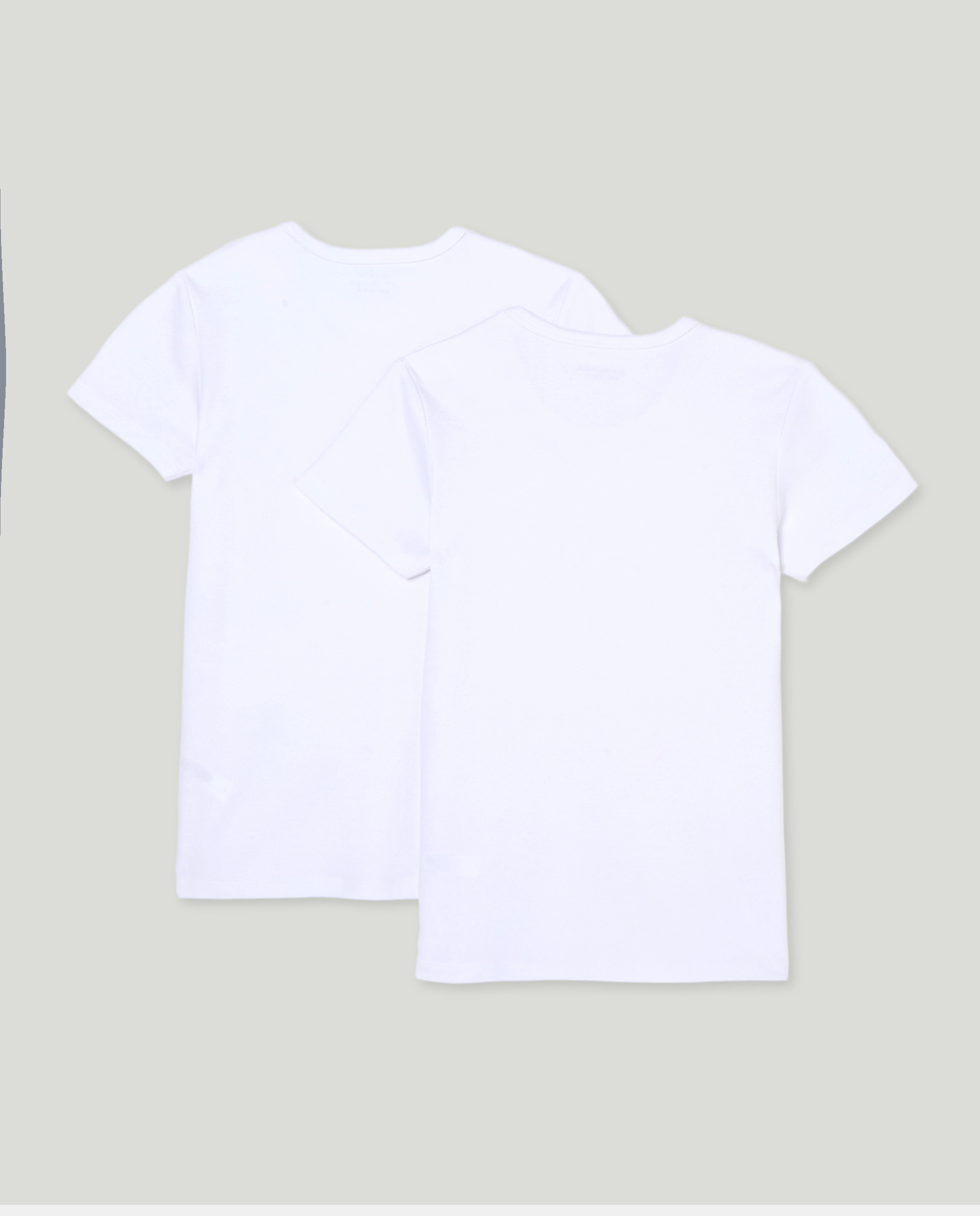 Pack de Duas T-shirts de Manga Curta Térmicas de Felpa Cotton Juice Branco-2