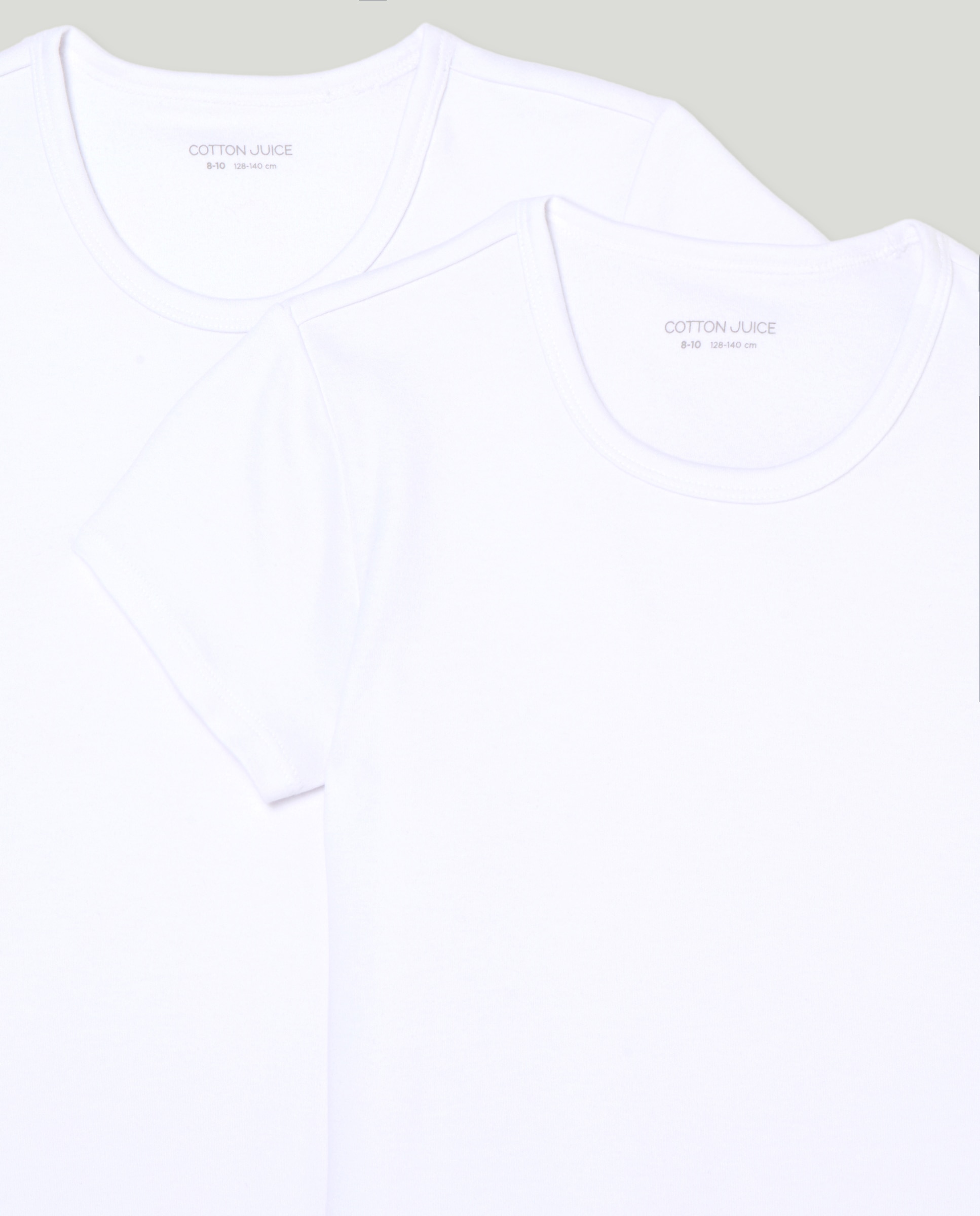 Pack de Duas T-shirts de Manga Curta Térmicas de Felpa Cotton Juice Branco-3