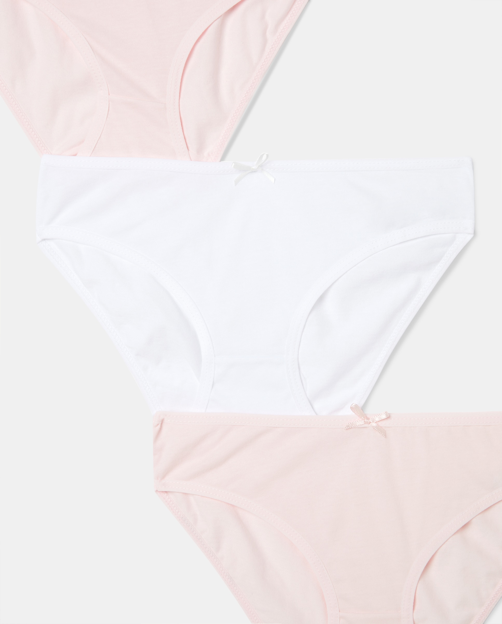 Pack de 3 Cuecas Lisas Cotton Juice Rosa-3