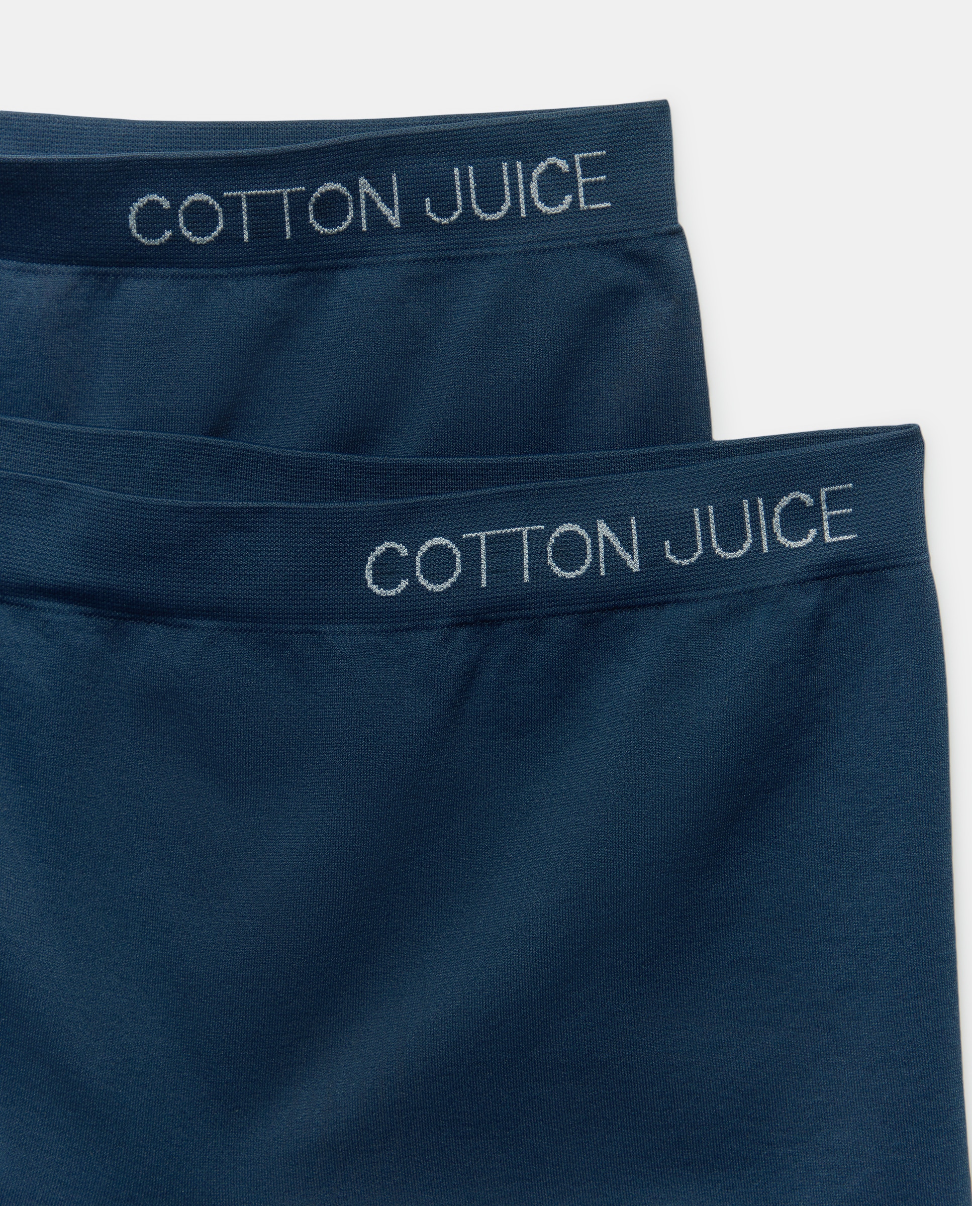 Pack de Duas Cuecas Tipo Calções sem Costuras Cotton Juice Azul-marinho-3