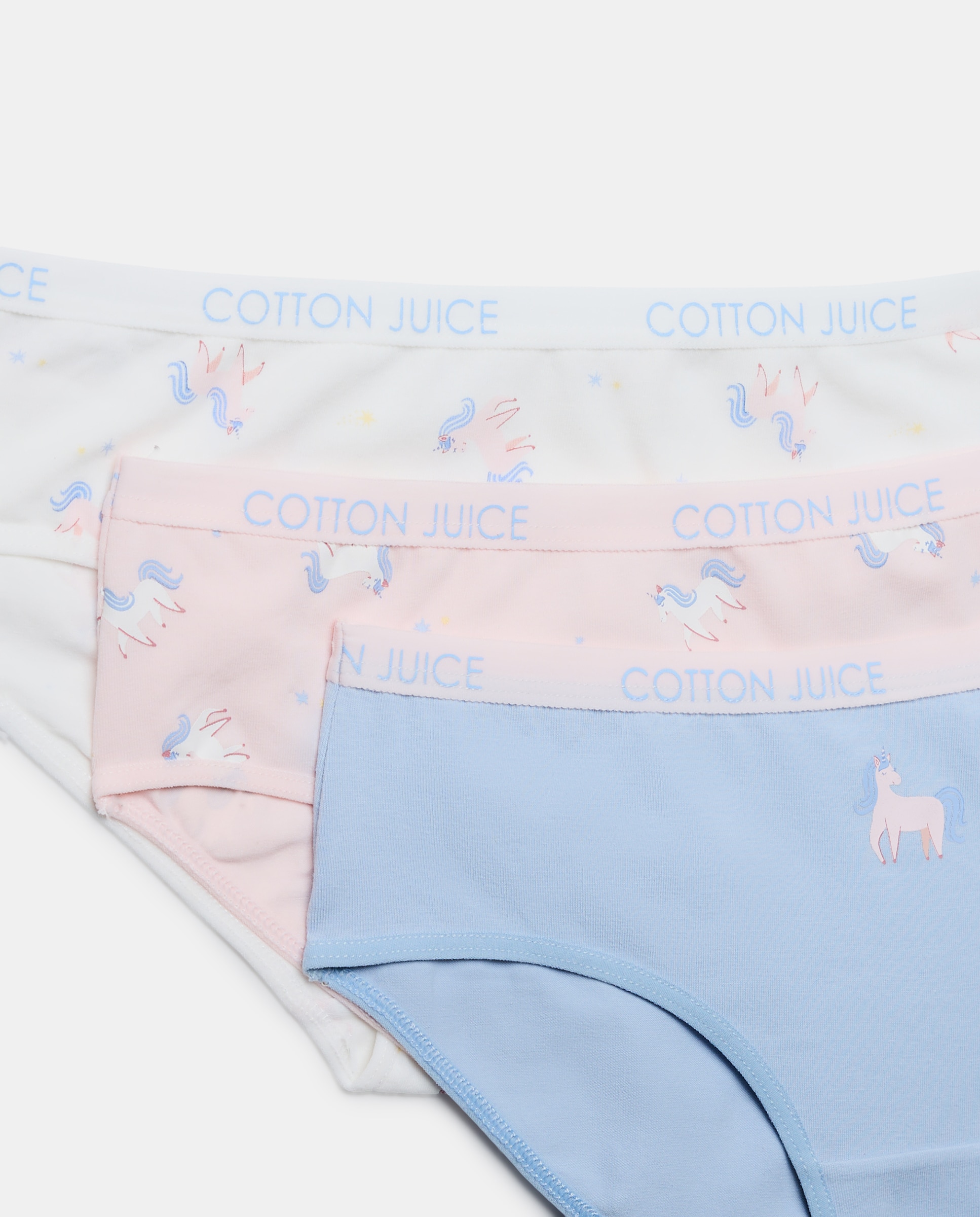 Pack de 3 Cuecas de Anca com Estampado Fantasia - Várias Cores Cotton Juice Multicolor-3