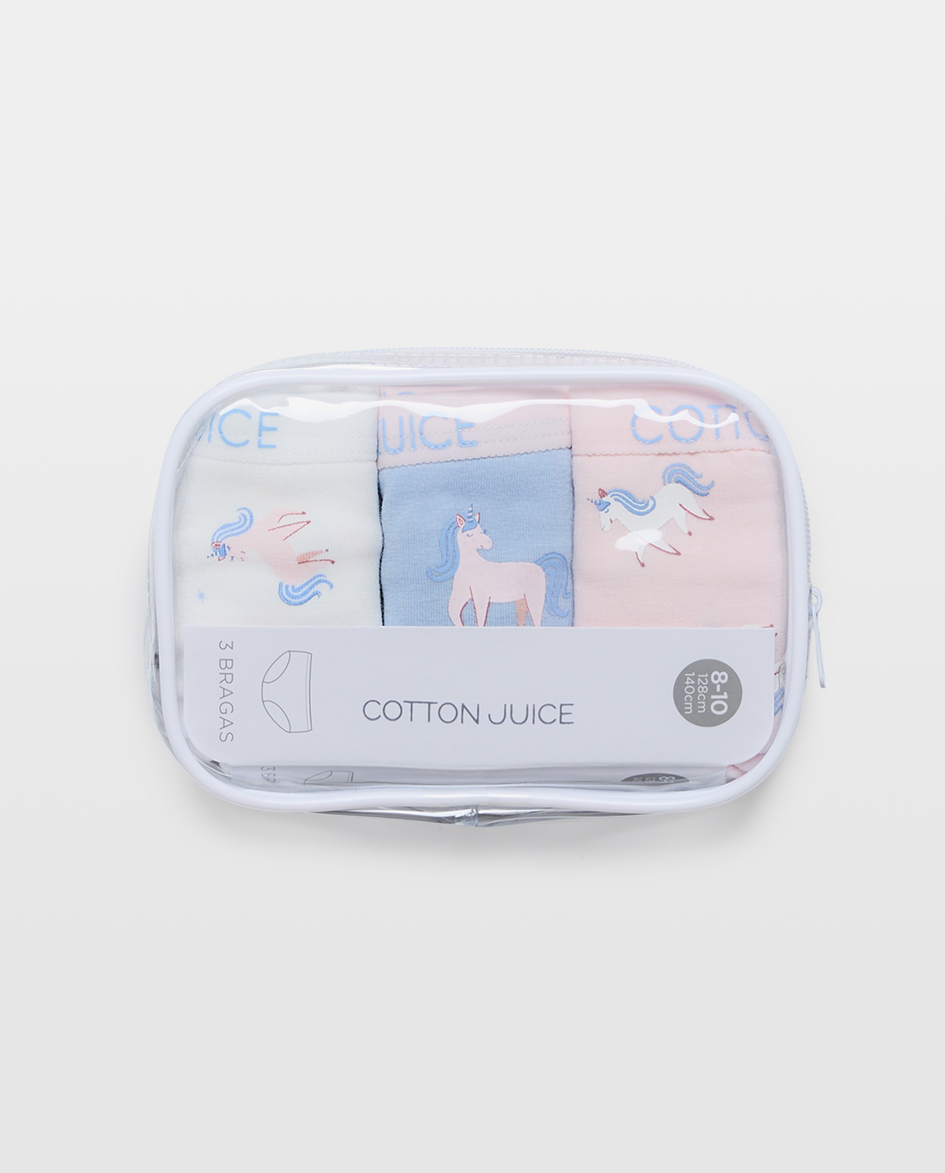 Pack de 3 Cuecas de Anca com Estampado Fantasia - Várias Cores Cotton Juice Multicolor-4