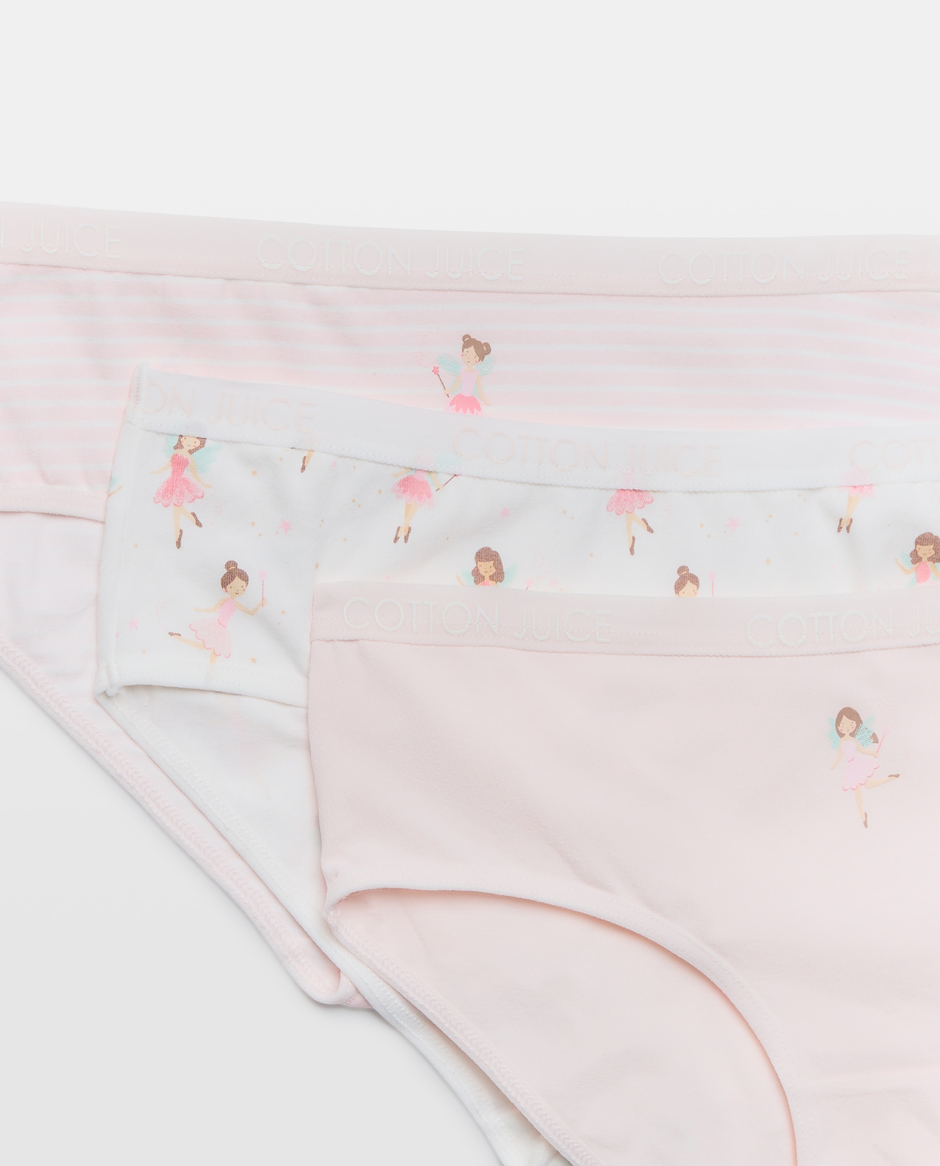 Pack de 3 Cuecas de Anca com Estampado Fantasia - Várias Cores Rosa-3