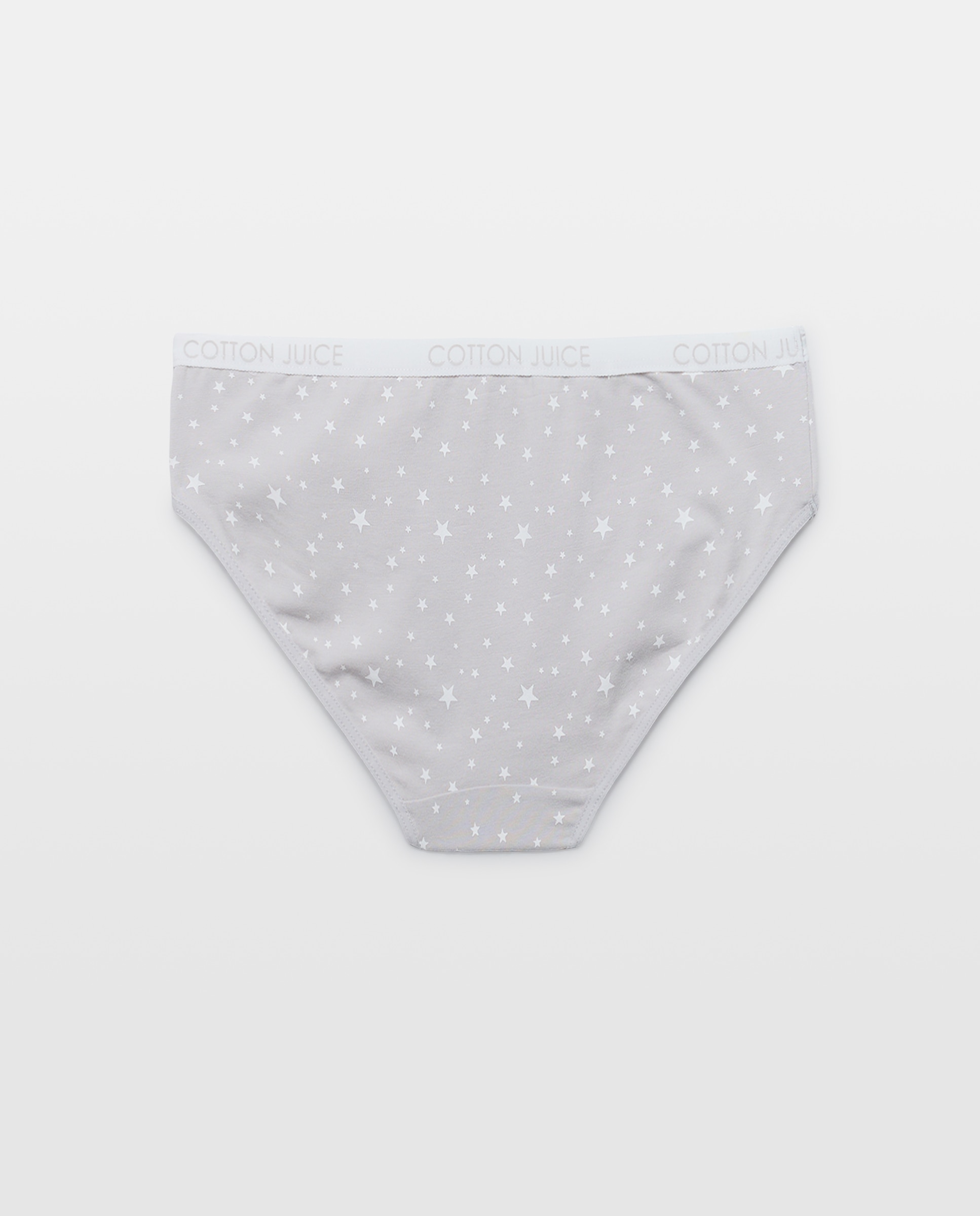 Pack de 3 Cuecas de Anca com Estampado Fantasia - Várias Cores Cotton Juice Cinzento-2