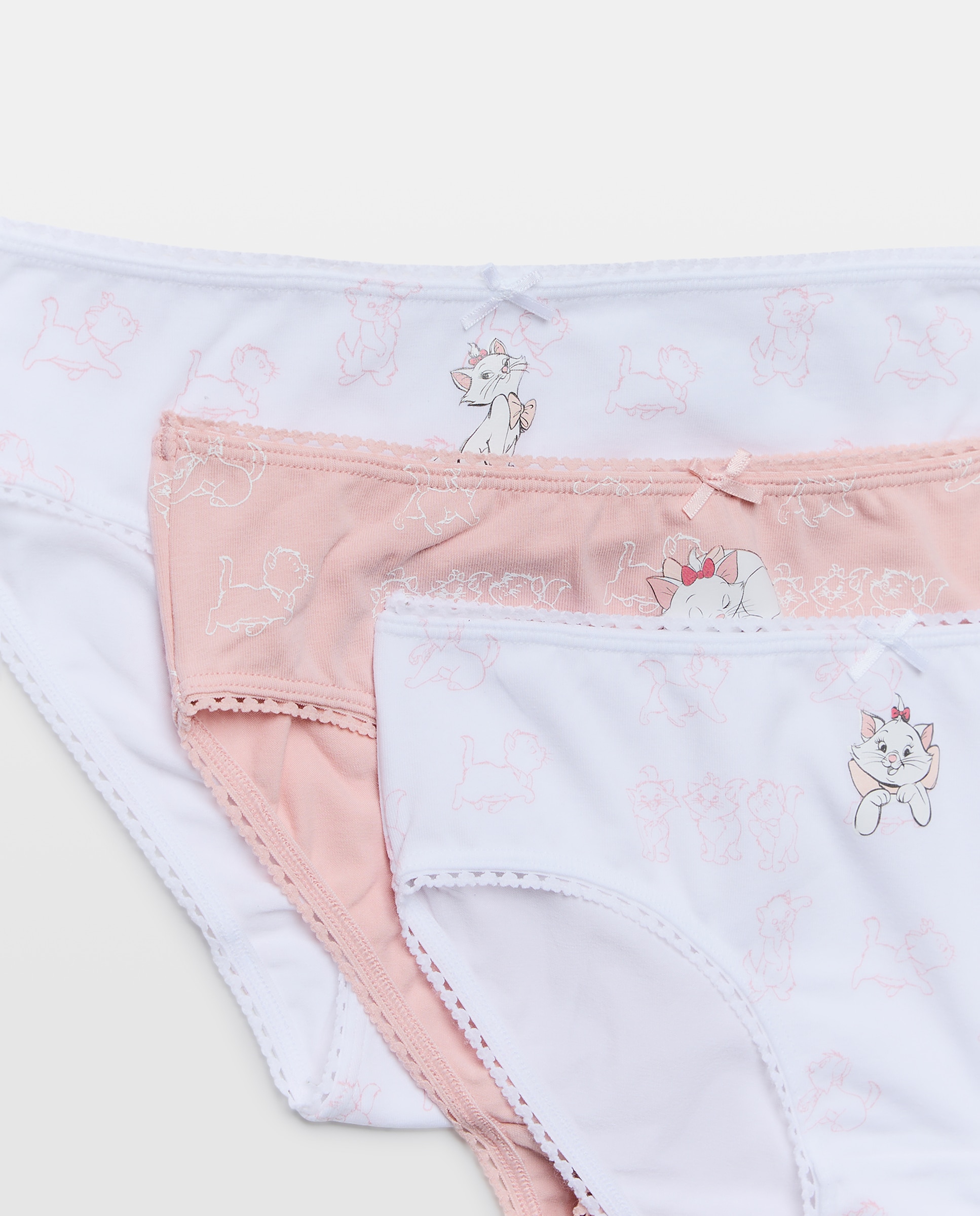 Pack de 3 Cuecas de Criança de Anca com Estampado Fantasia MARIE - Várias Cores Rosa-3