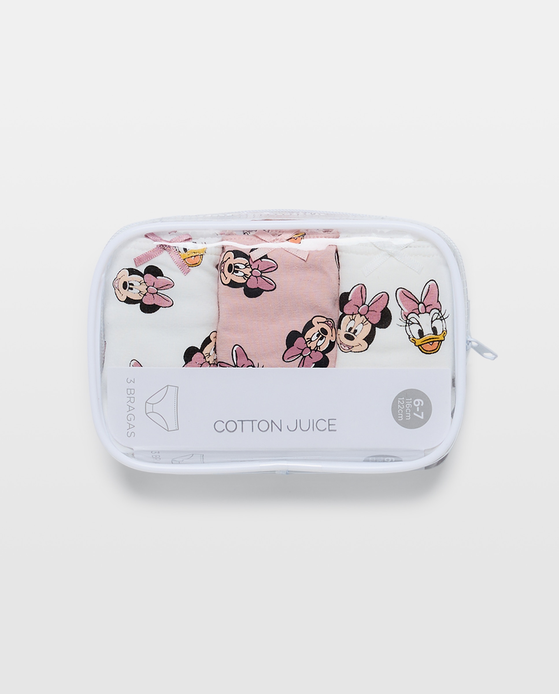 Pack de 3 Cuecas de Criança de Anca com Estampado Fantasia MINNIE - Várias Cores Multicolor-4