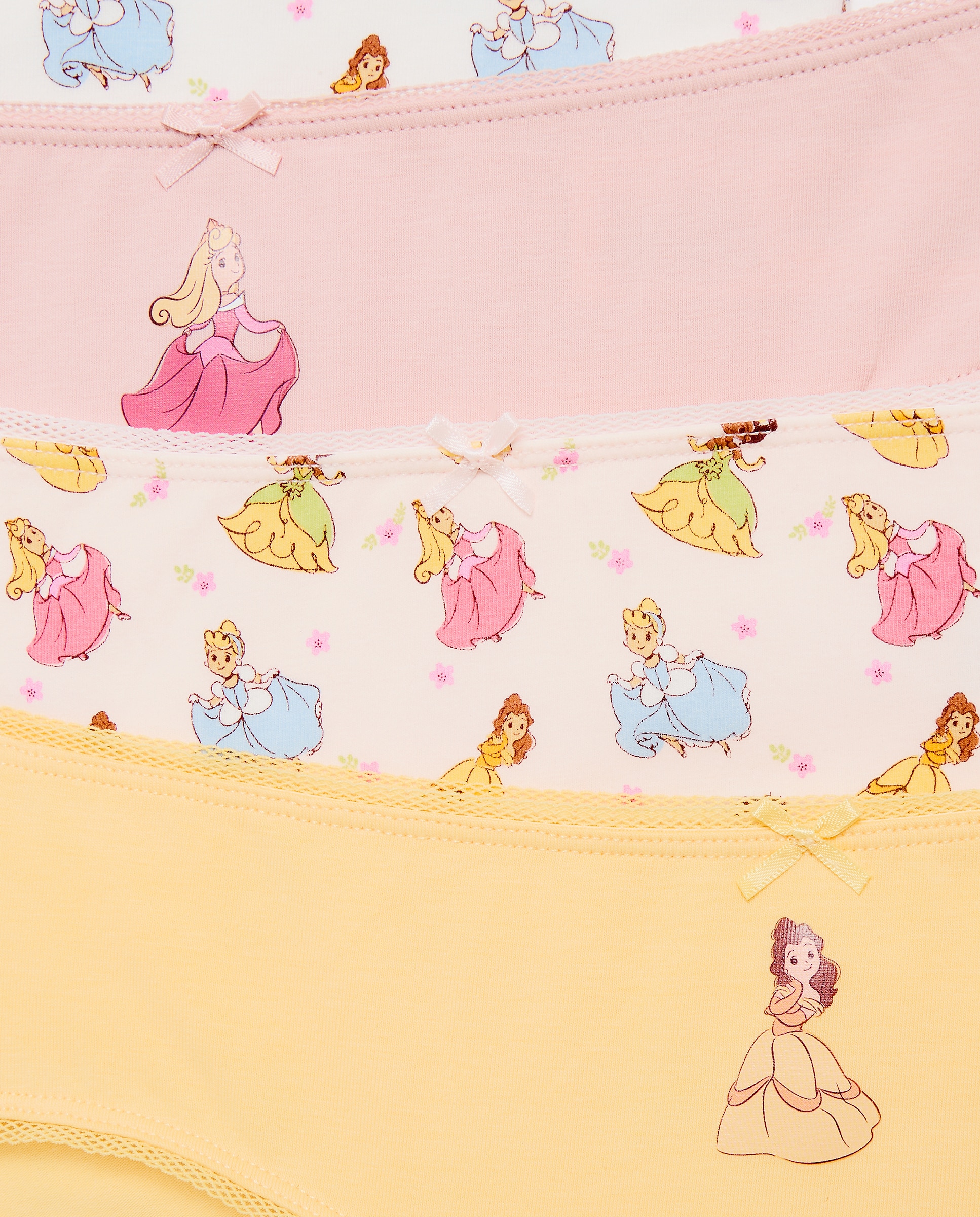 Pack de 7 Cuecas de Criança de Anca com Estampado Fantasia PRINCESAS - Várias Cores Cotton Juice Multicolor-3