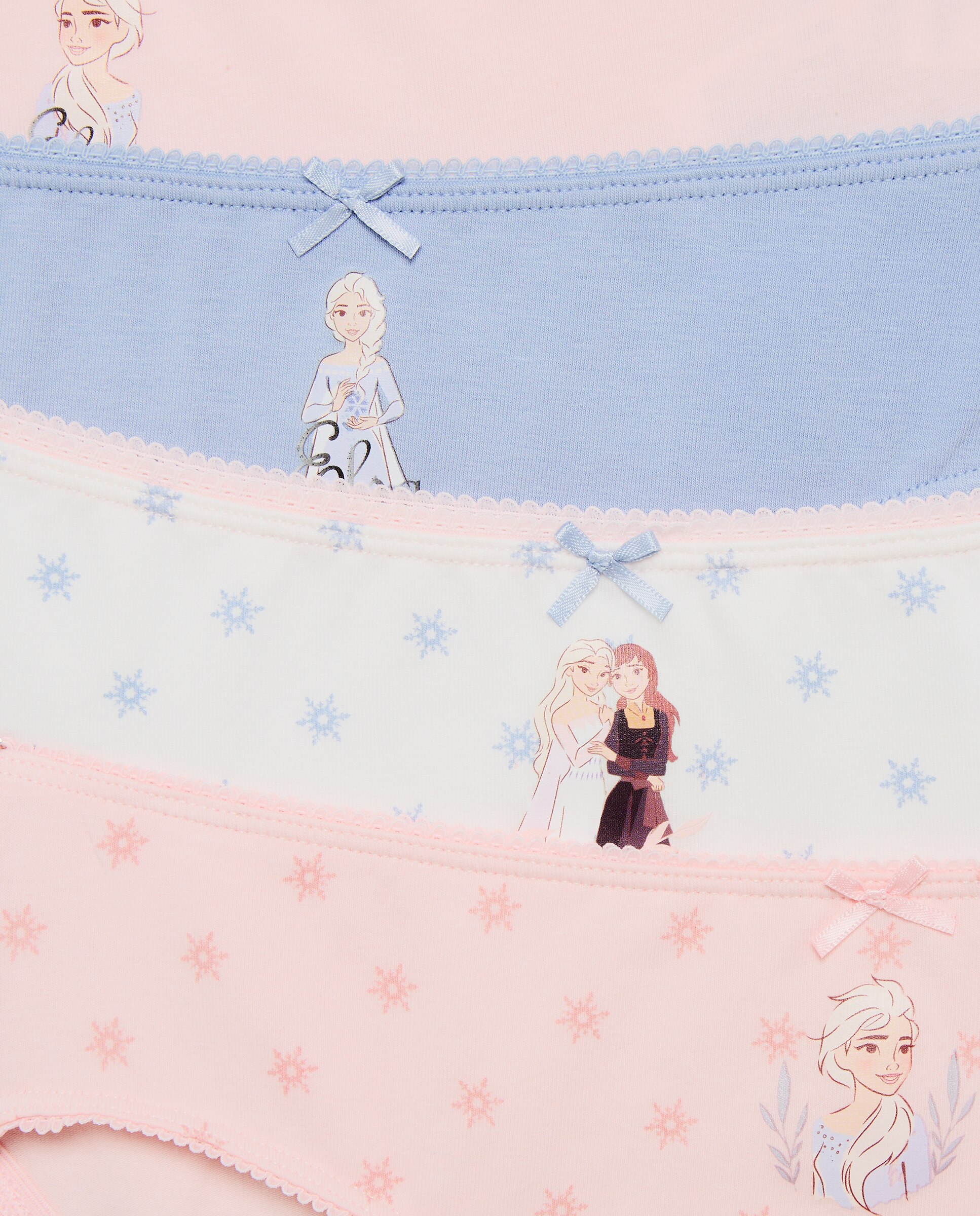Pack de 7 Cuecas de Criança de Anca com Estampado Fantasia FROZEN - Várias Cores Rosa-3