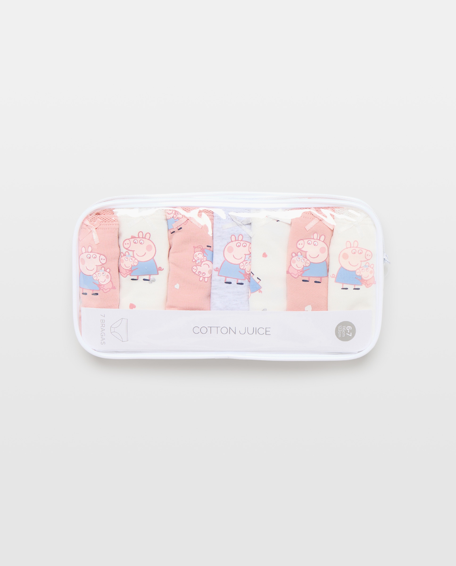 Pack 7 bragas de niña PEPPA PIG - Cotton Juice - Multicolor Multicolor-4