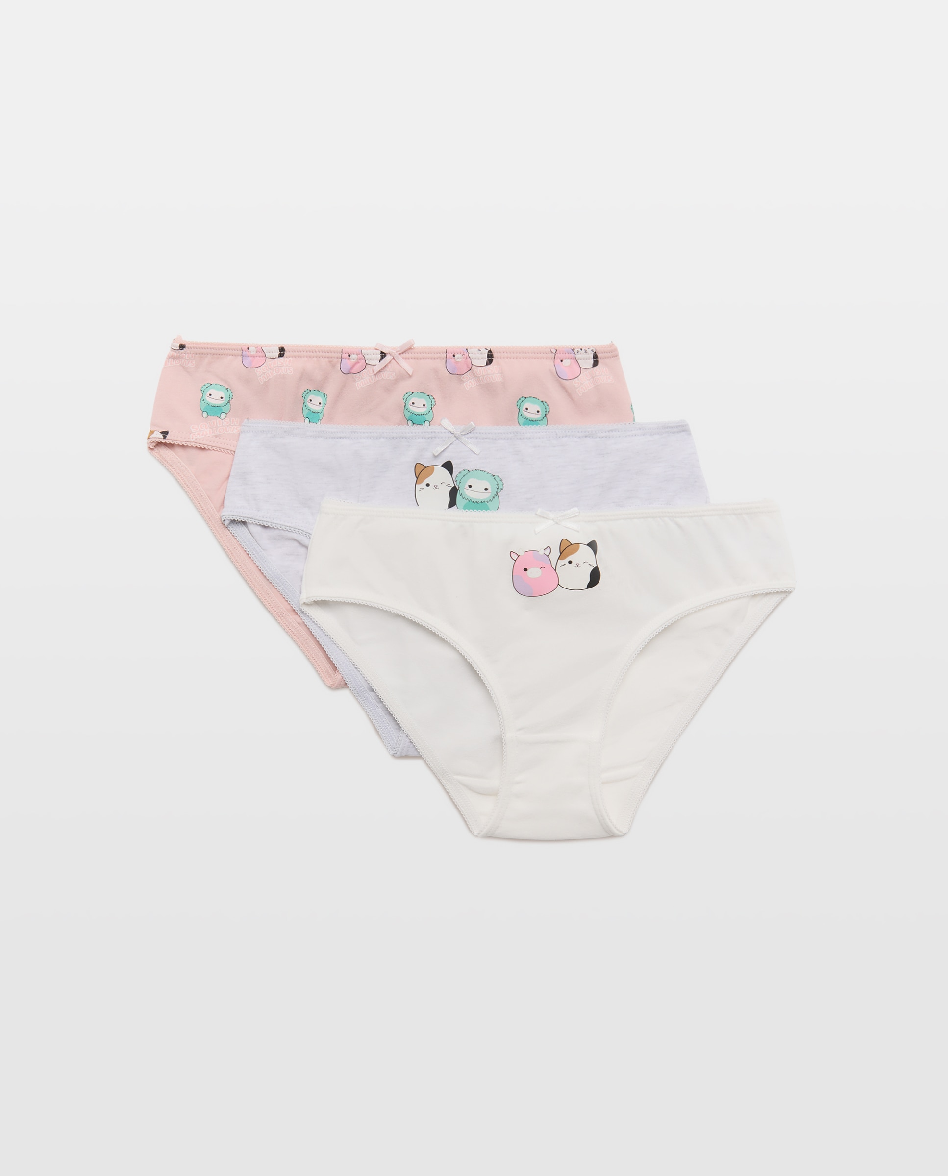 Pack de 3 bragas Squishmallows de niña - Cotton Juice - Multicolor Multicolor-1