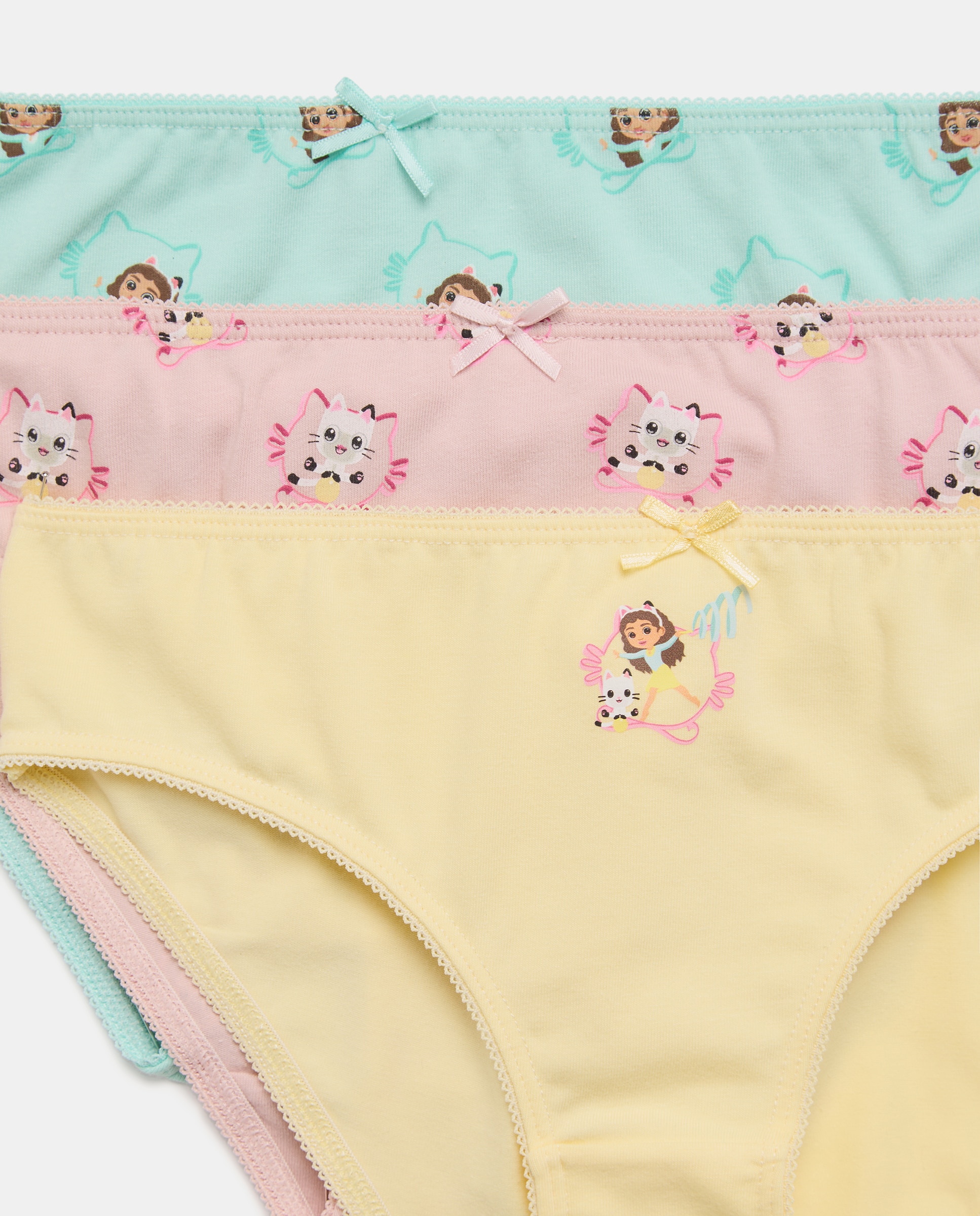 Pack de 3 bragas Gabby Dollhouse de niña - Cotton Juice - Multicolor Multicolor-3
