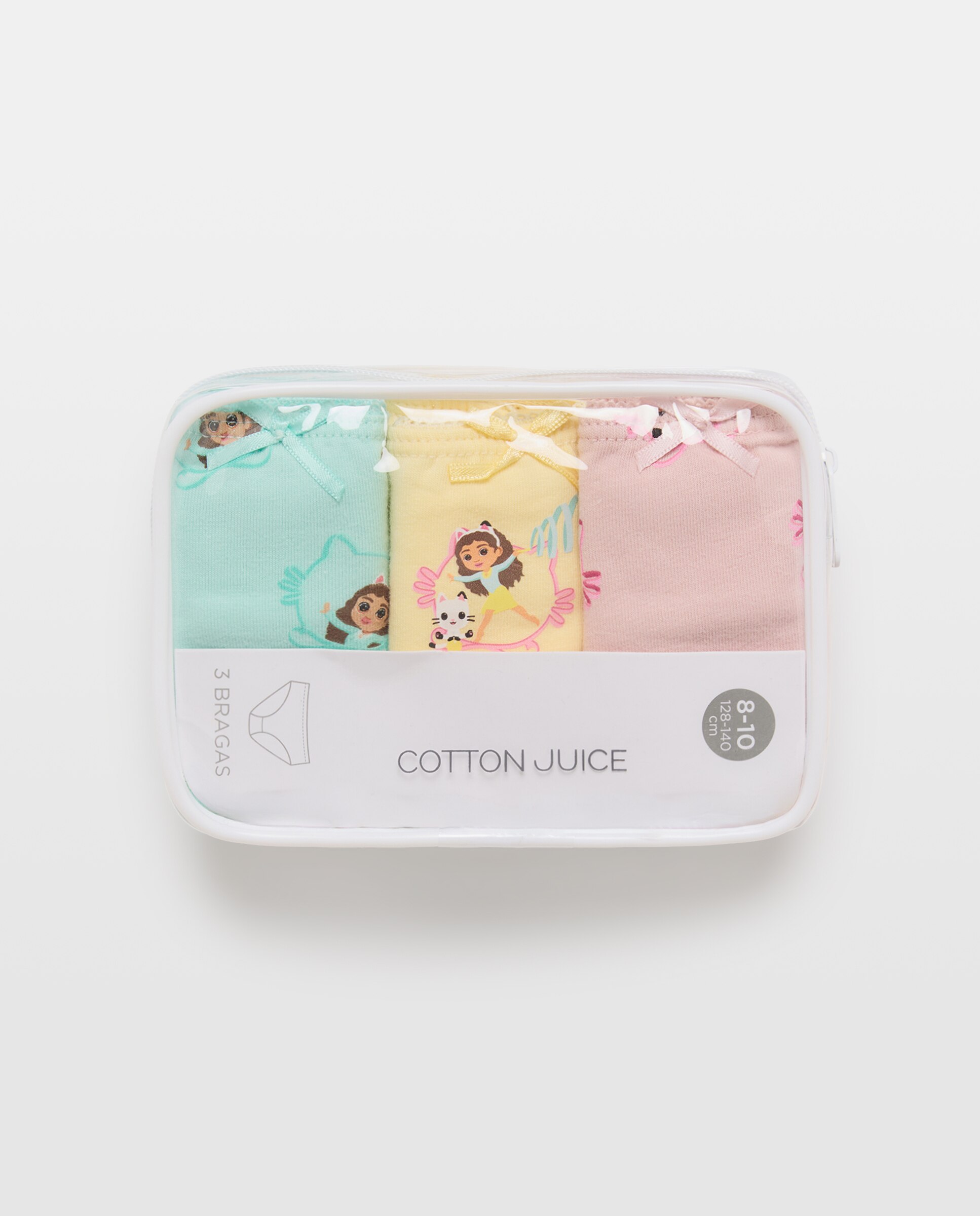 Pack de 3 bragas Gabby Dollhouse de niña - Cotton Juice - Multicolor Multicolor-4