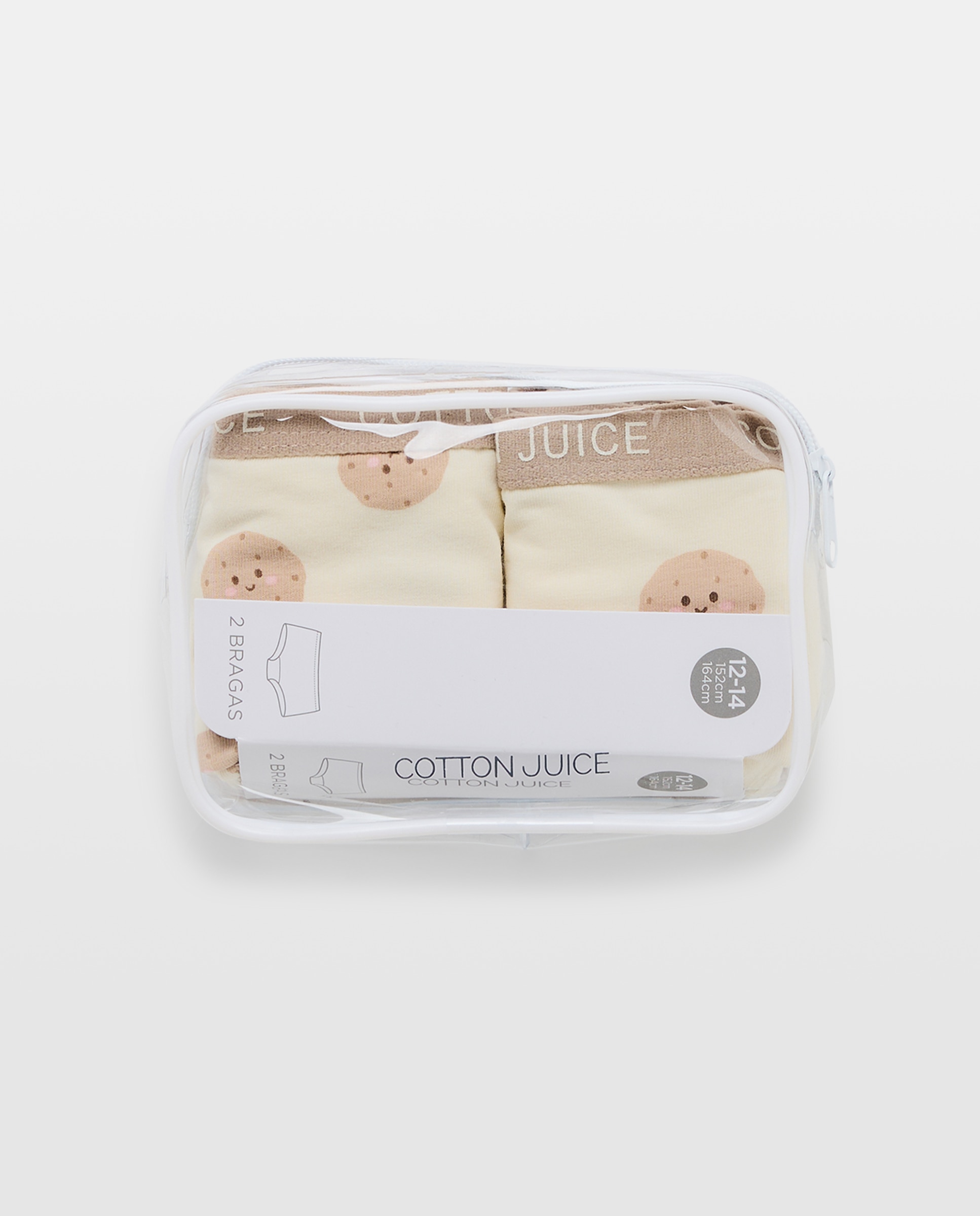 Pack de 2 Calções com Estampado de Fantasia de Cookies Branco-4