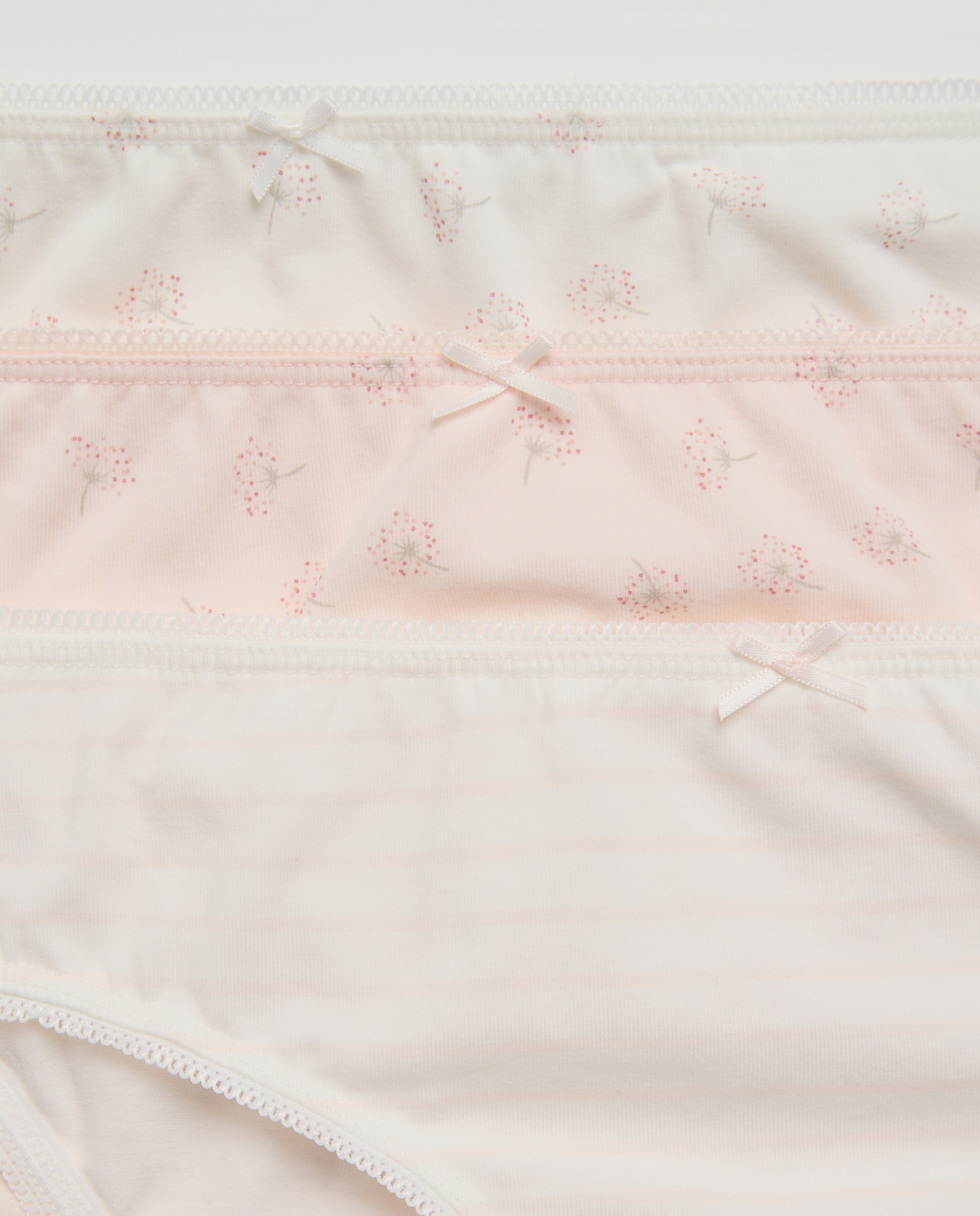 Pack de 3 Cuecas com Estampado de Fantasia Rosa-3