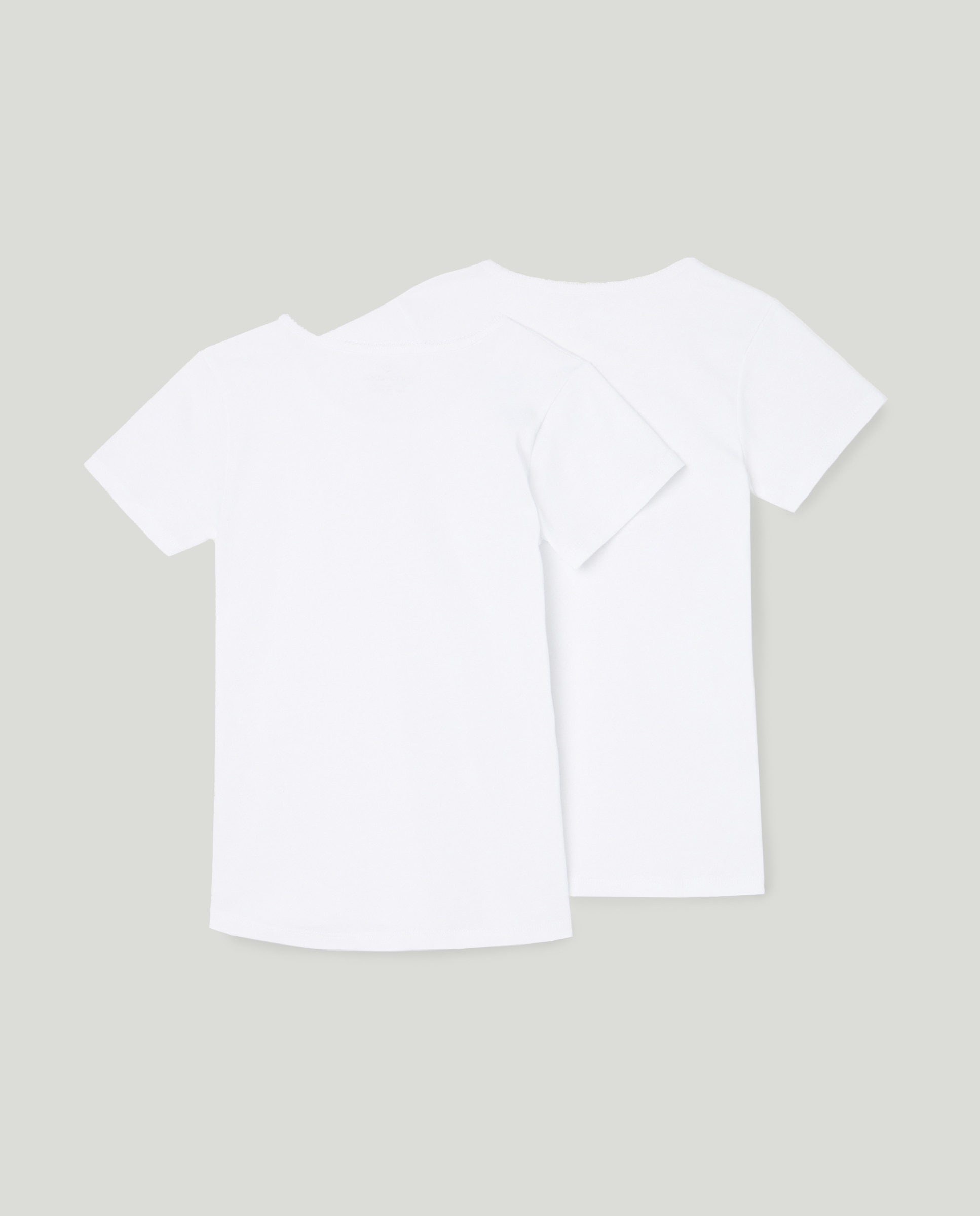 Pack de 2 camisetas de niña de manga corta - Cotton Juice - Blanco Blanco-2
