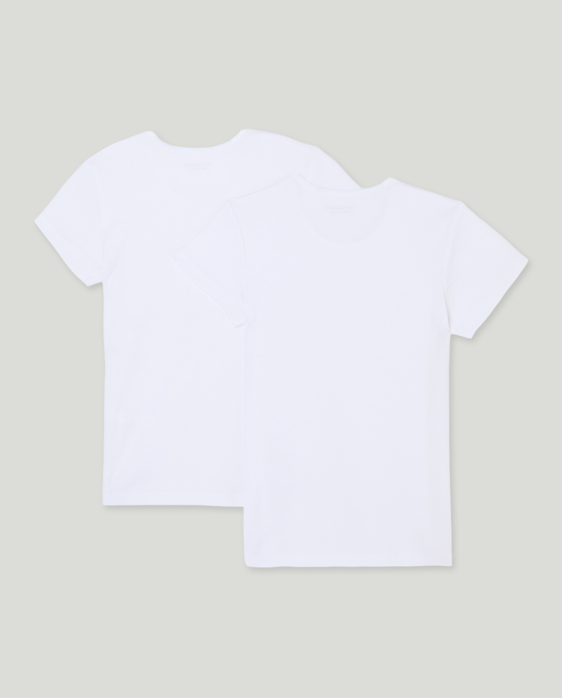 Pack de 2 T-shirts Básicas de Manga Curta Branco-2