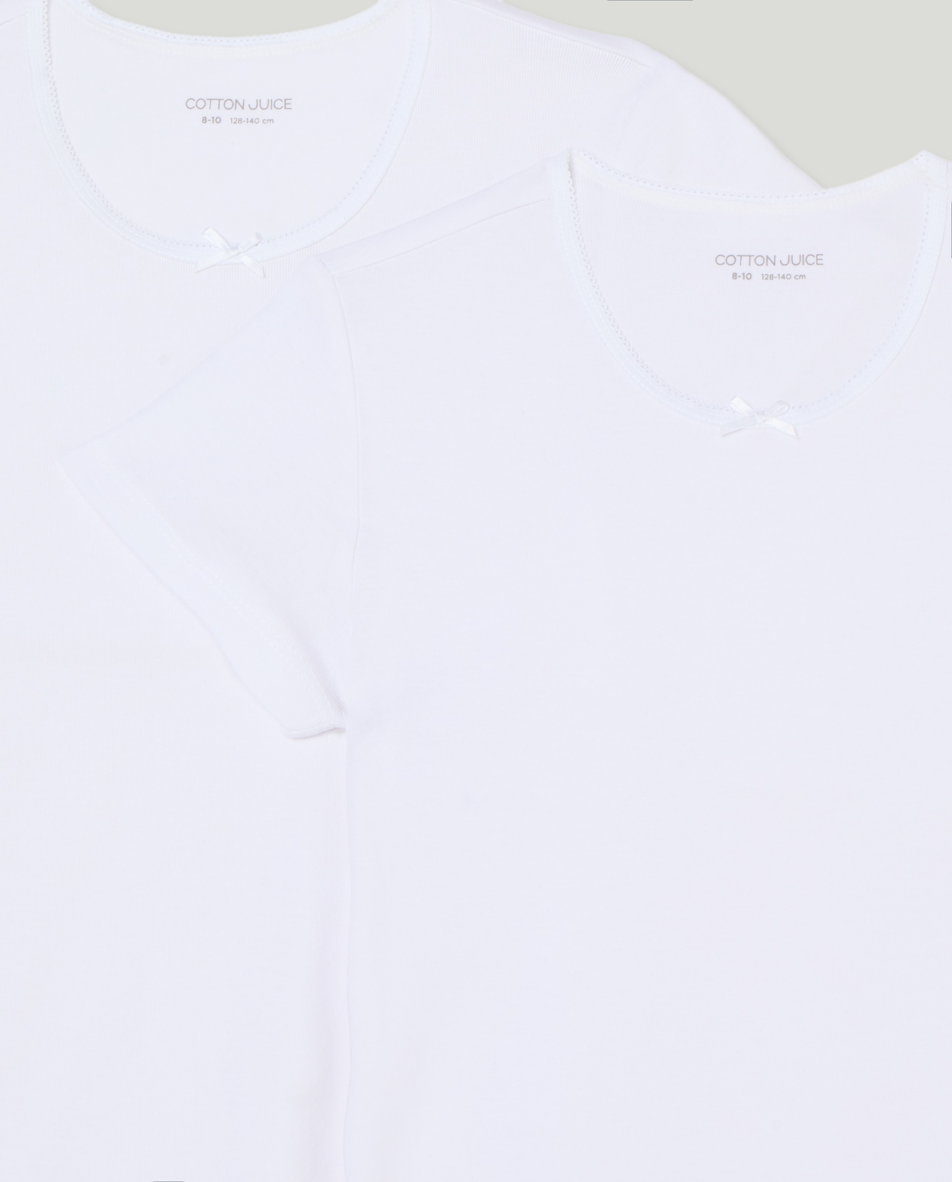 Pack de 2 T-shirts Básicas de Manga Curta Branco-3