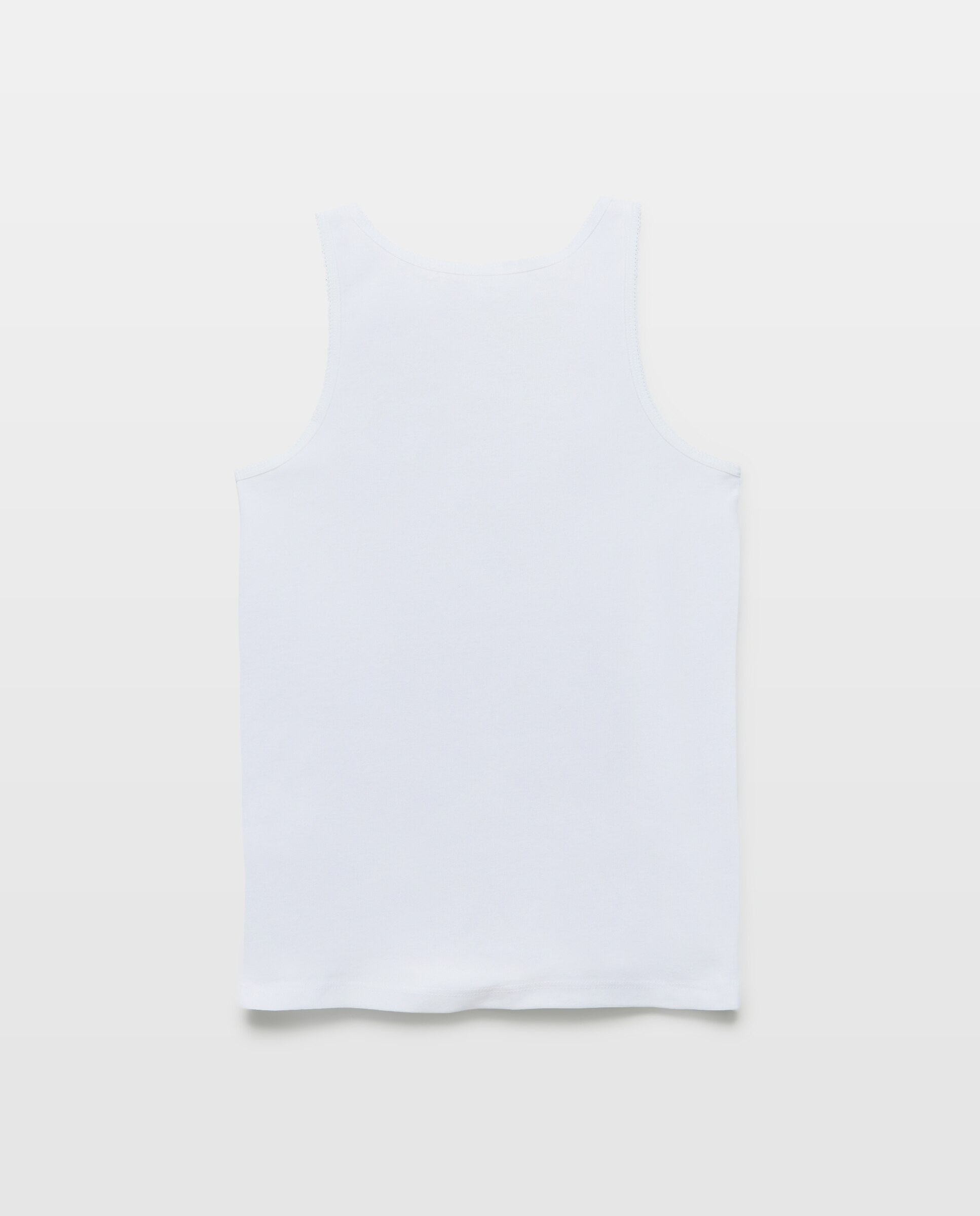 Pack de Duas T-shirts de Alças Básicas Cotton Juice Branco-2