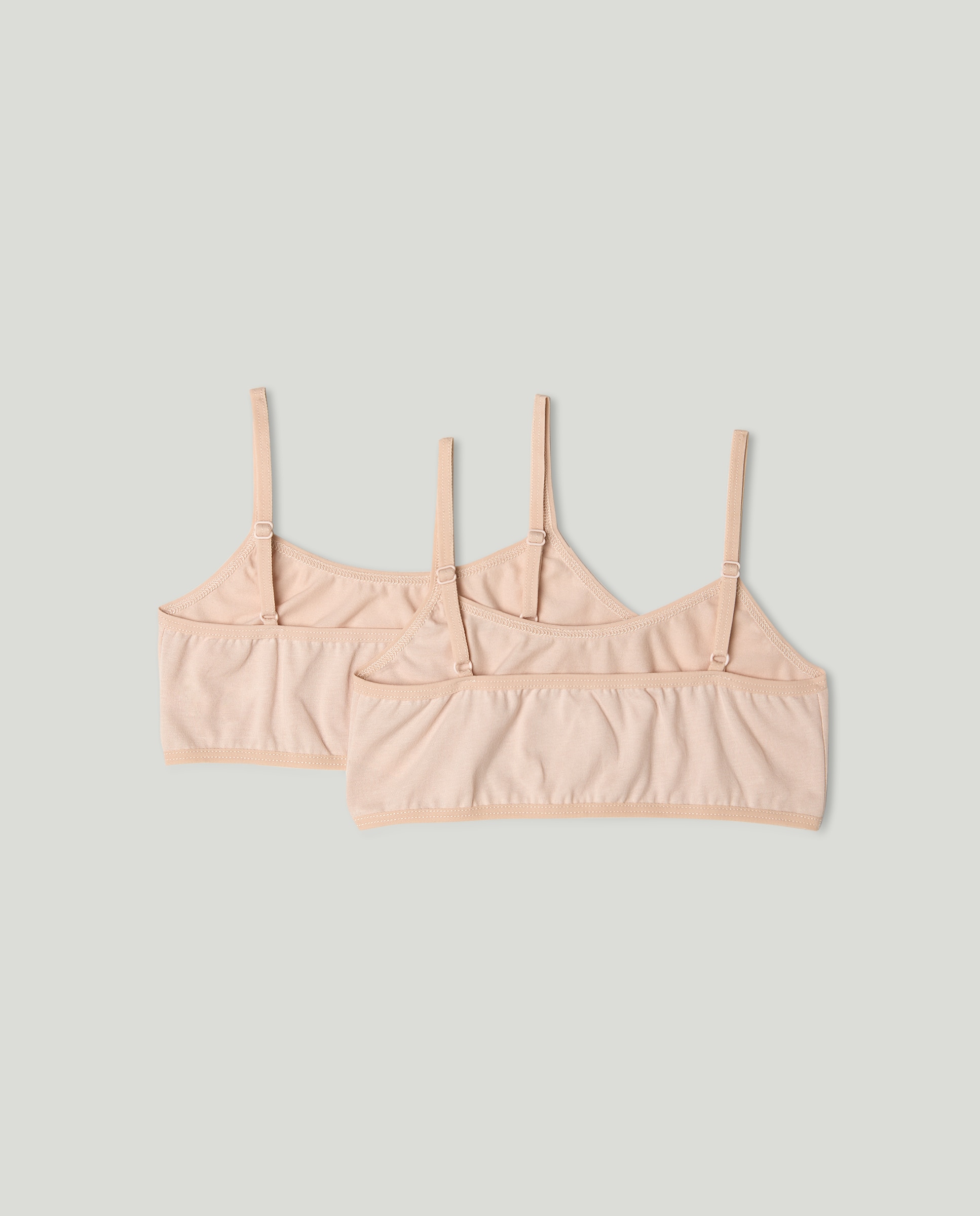 Pack de Dois Tops Básicos Cotton Juice Bege-2