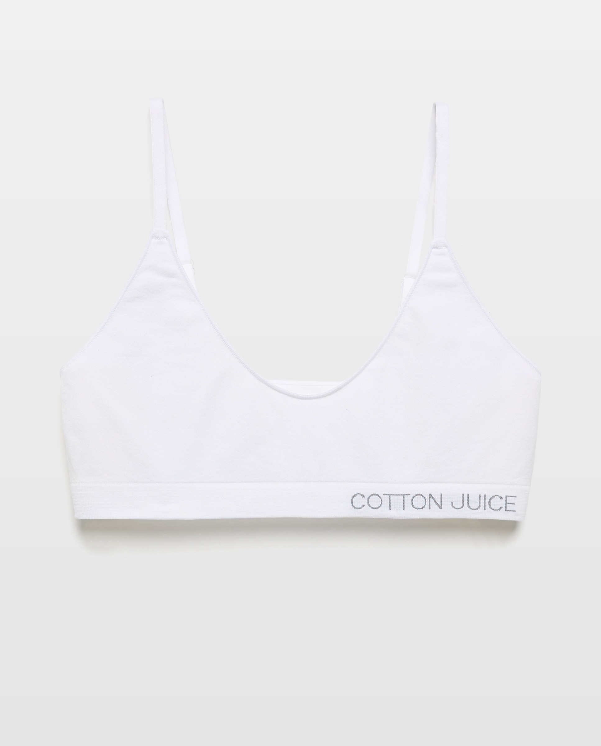 Top sin costuras de niña - Cotton Juice - Blanco Blanco-1