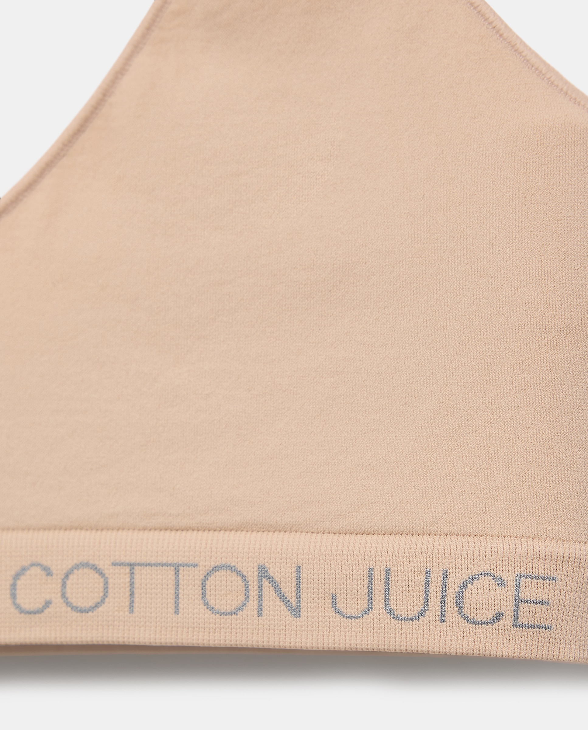 Top sem Costuras Cotton Juice Bege-3