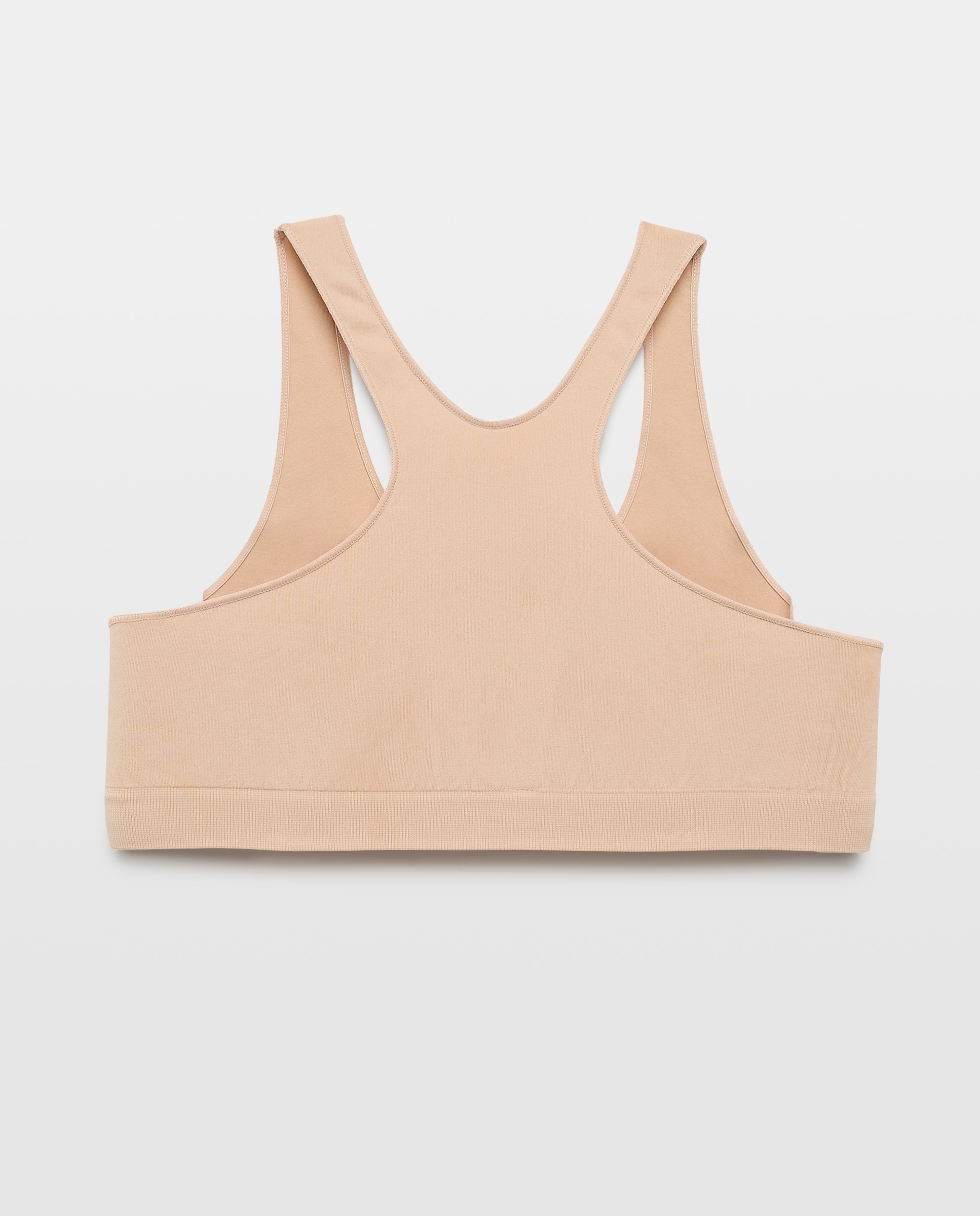 Top sem Costuras Cotton Juice Bege-2