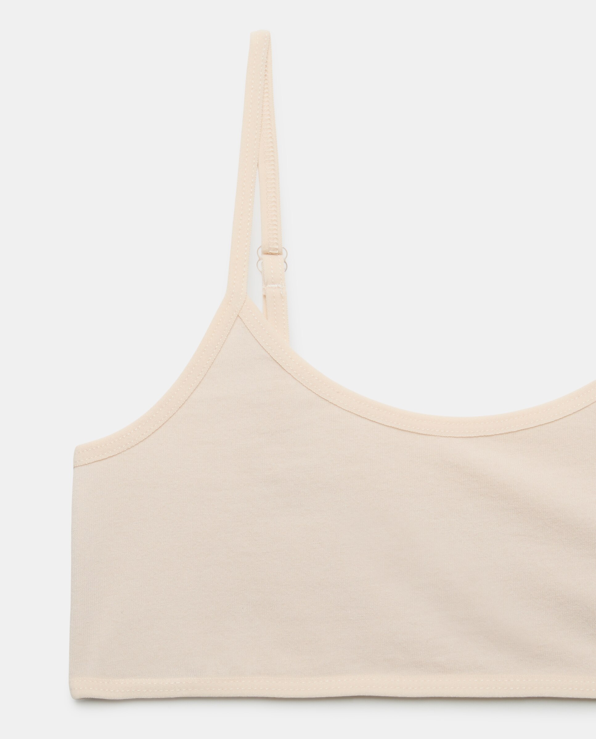 Pack de Dois Tops Lisos Cotton Juice Bege-3