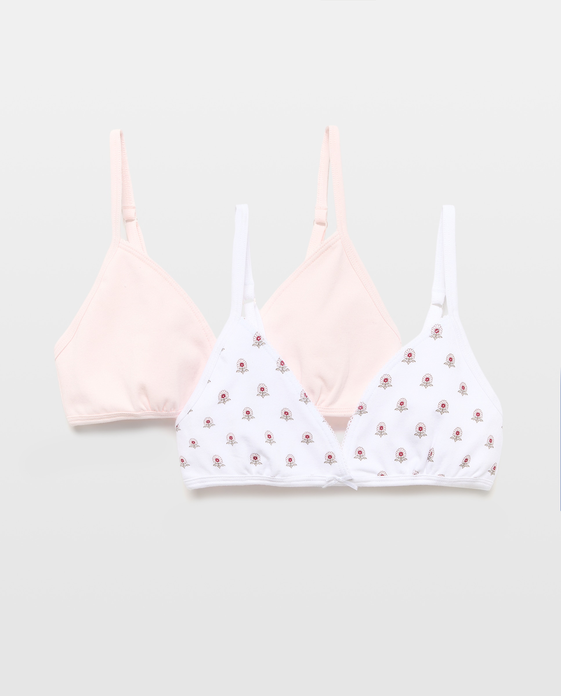 Imagem 0 de Pack de 2 Tops Triangulares com Estampado de Fantasia