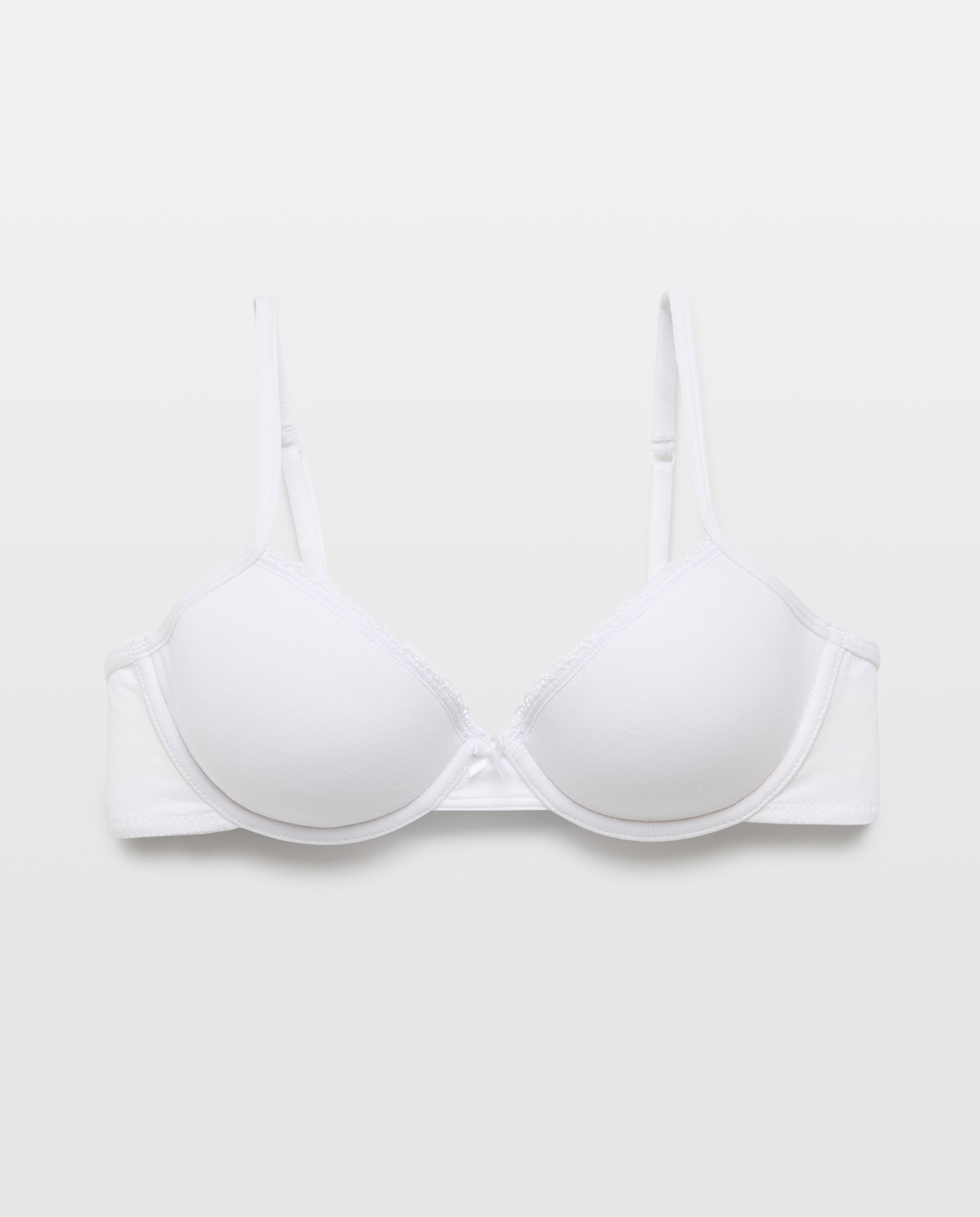 Sujetador foam con aro de niña - Cotton Juice - Blanco Blanco-1