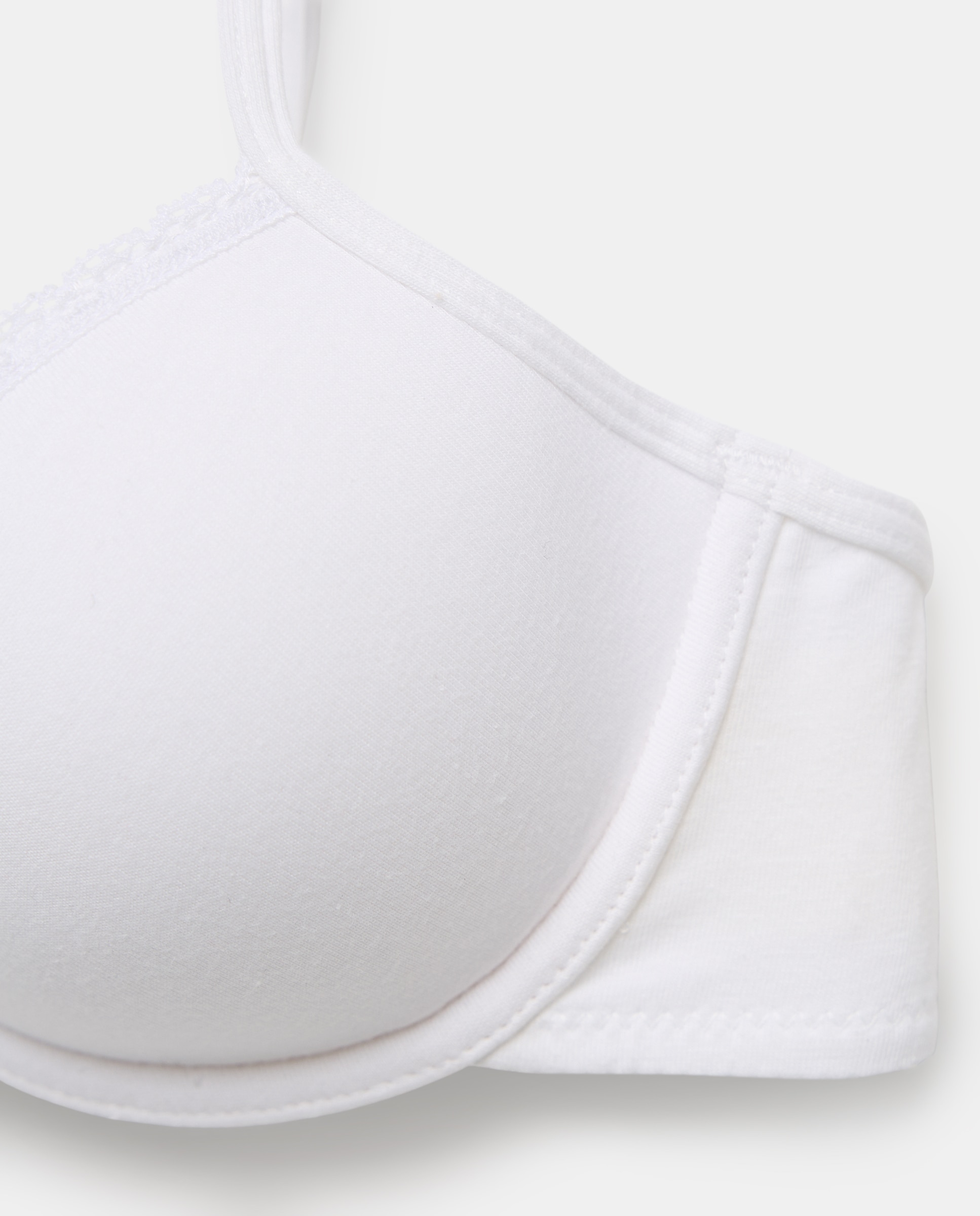 Sujetador foam con aro de niña - Cotton Juice - Blanco Blanco-5