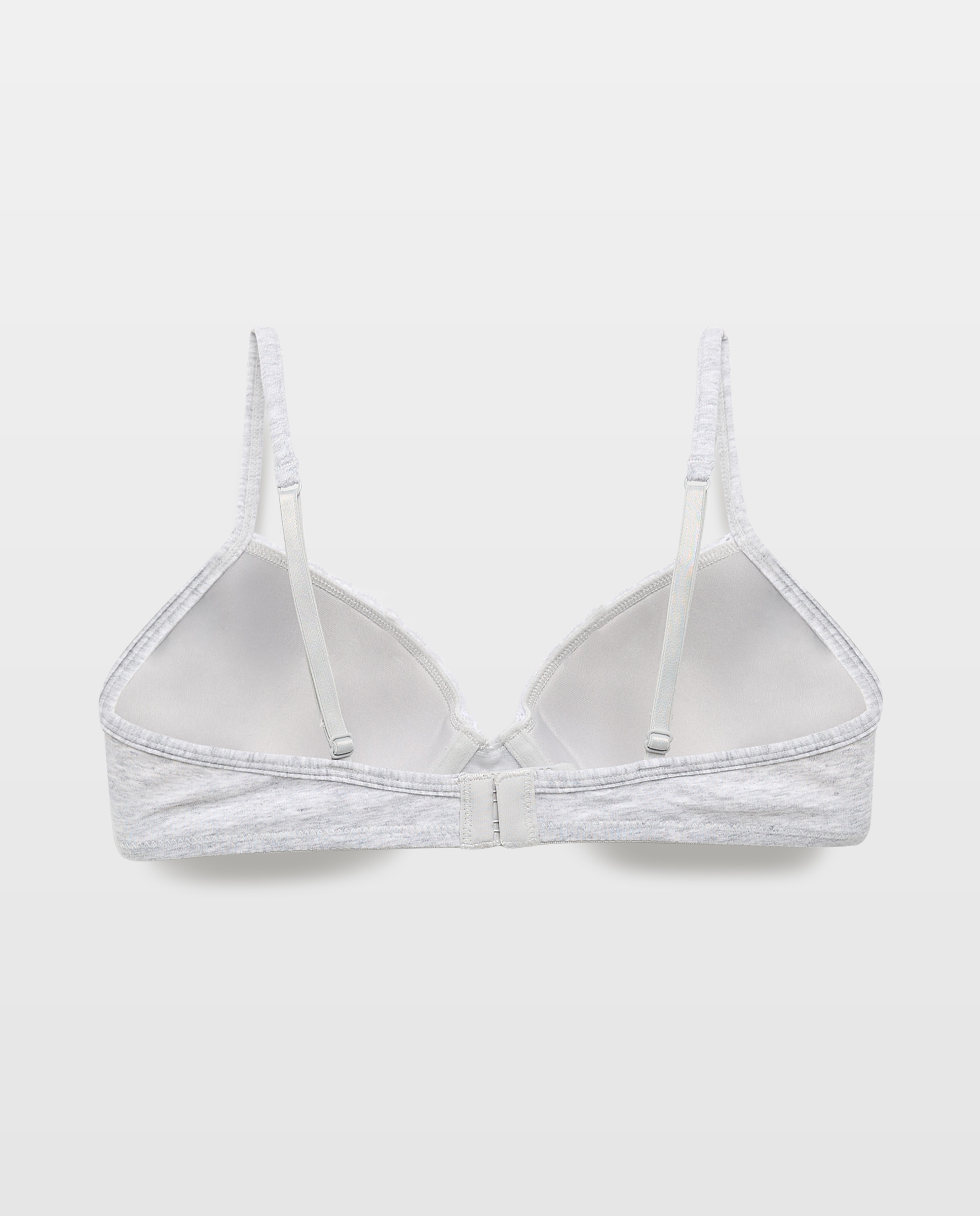 Sujetador foam con aro de niña - Cotton Juice - Gris Gris-4