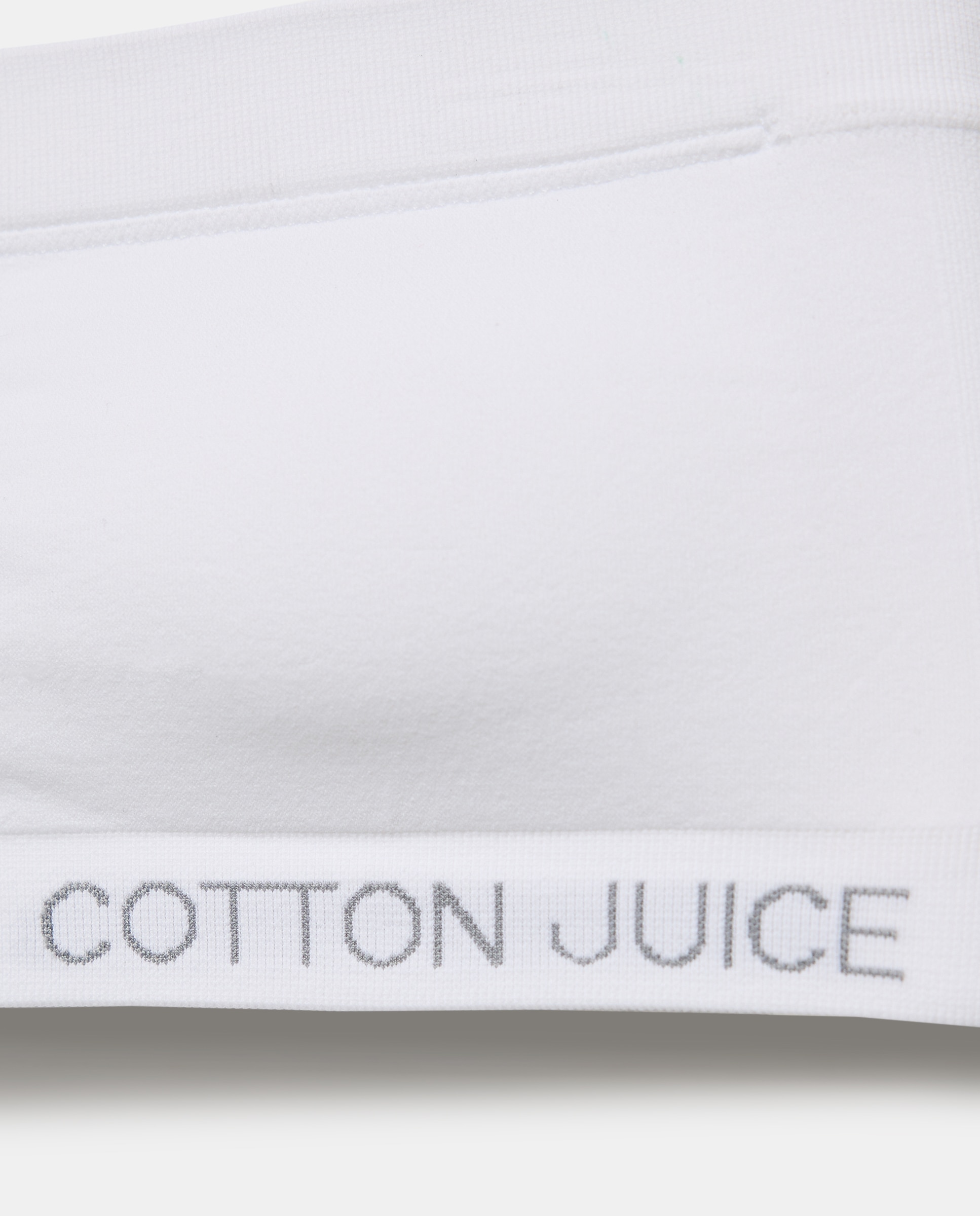Bandeau con foam niña sin costuras - Cotton Juice - Blanco Blanco-3