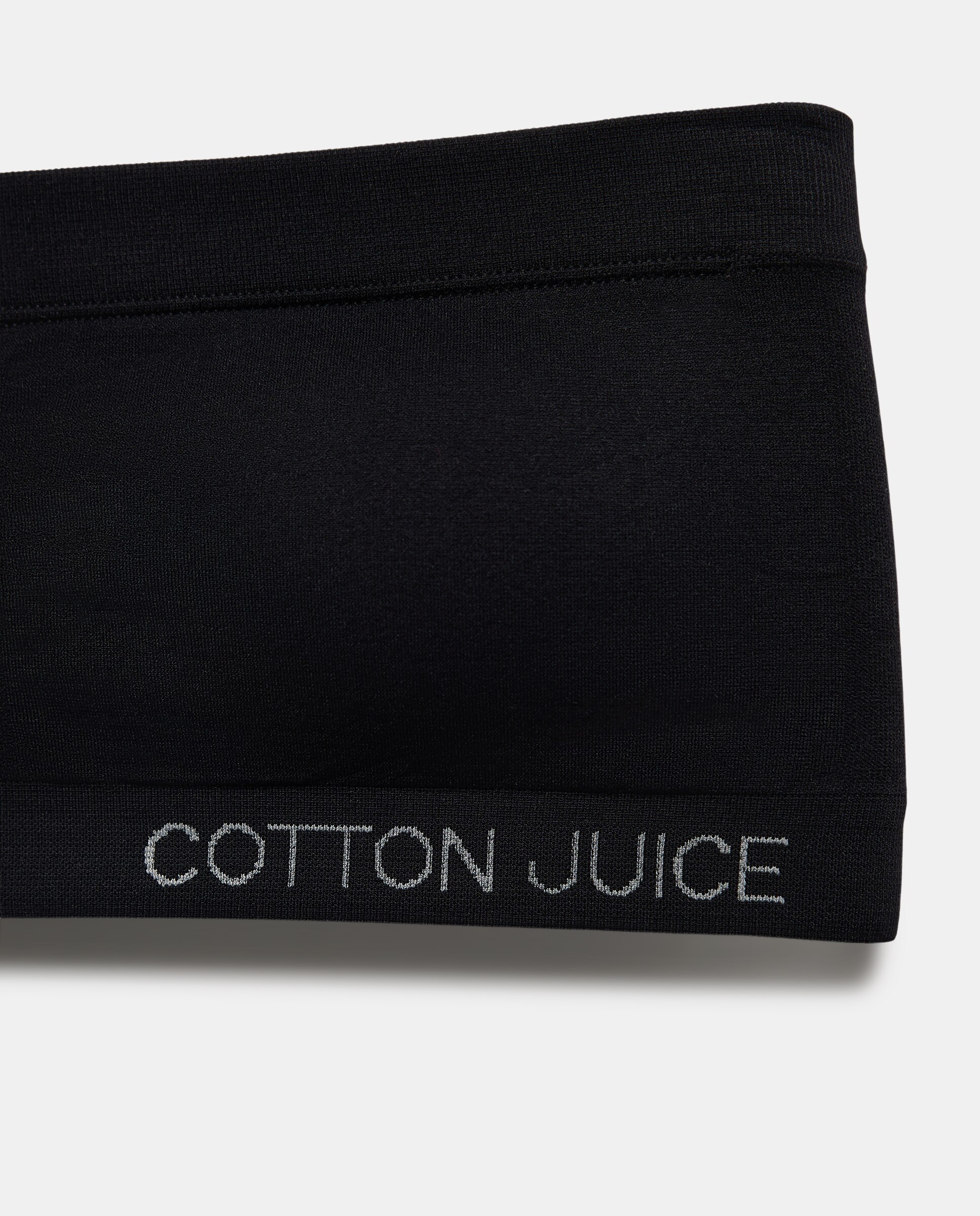 Bandeau con foam niña sin costuras - Cotton Juice - Negro Negro-3
