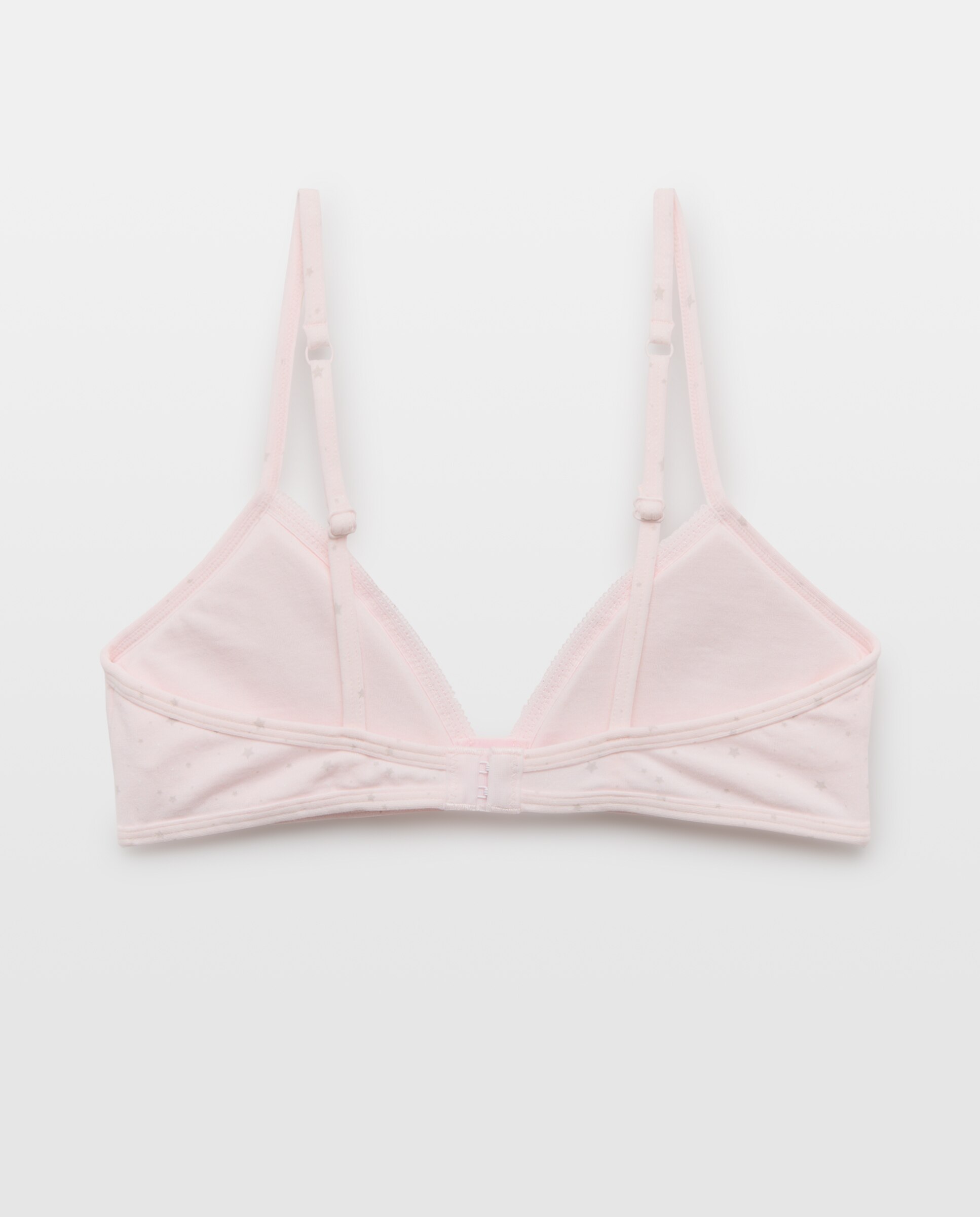Soutien Triangular com Foam e Estrelas Cotton Juice Rosa-2