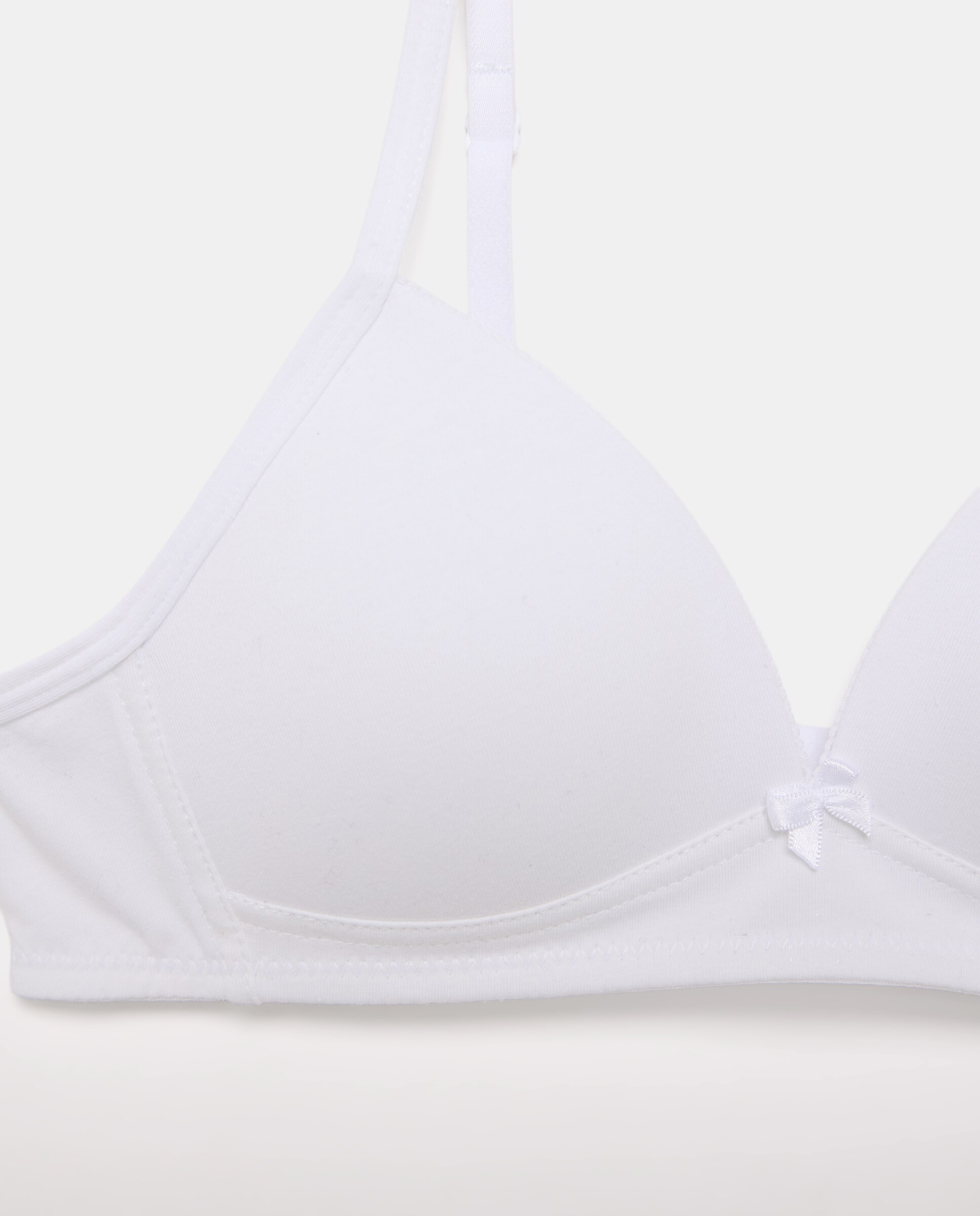Soutien de Copa Moldada Liso Cotton Juice Branco-3