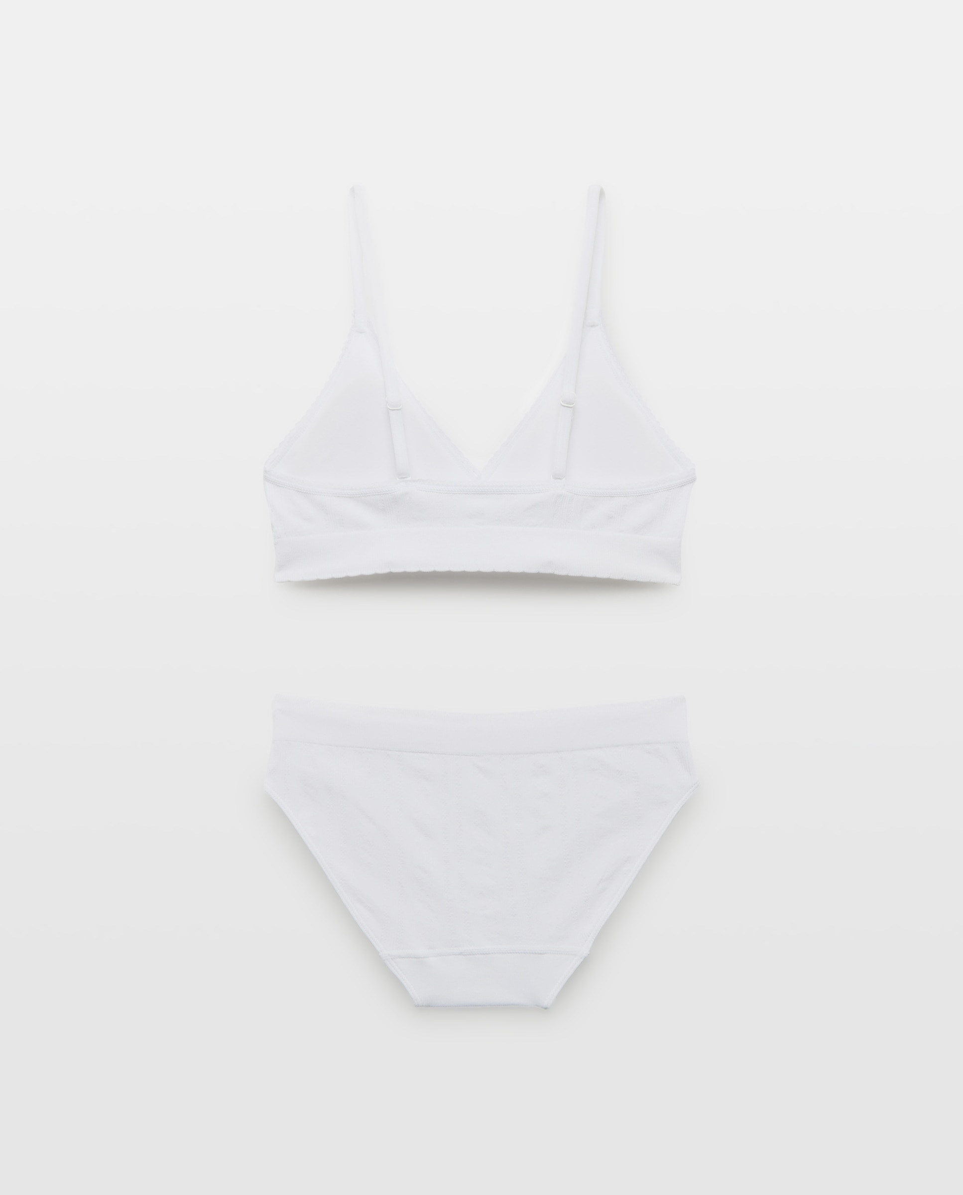 Conjunto Top de Foam+Cueca com Estrutura Cotton Juice Branco-2