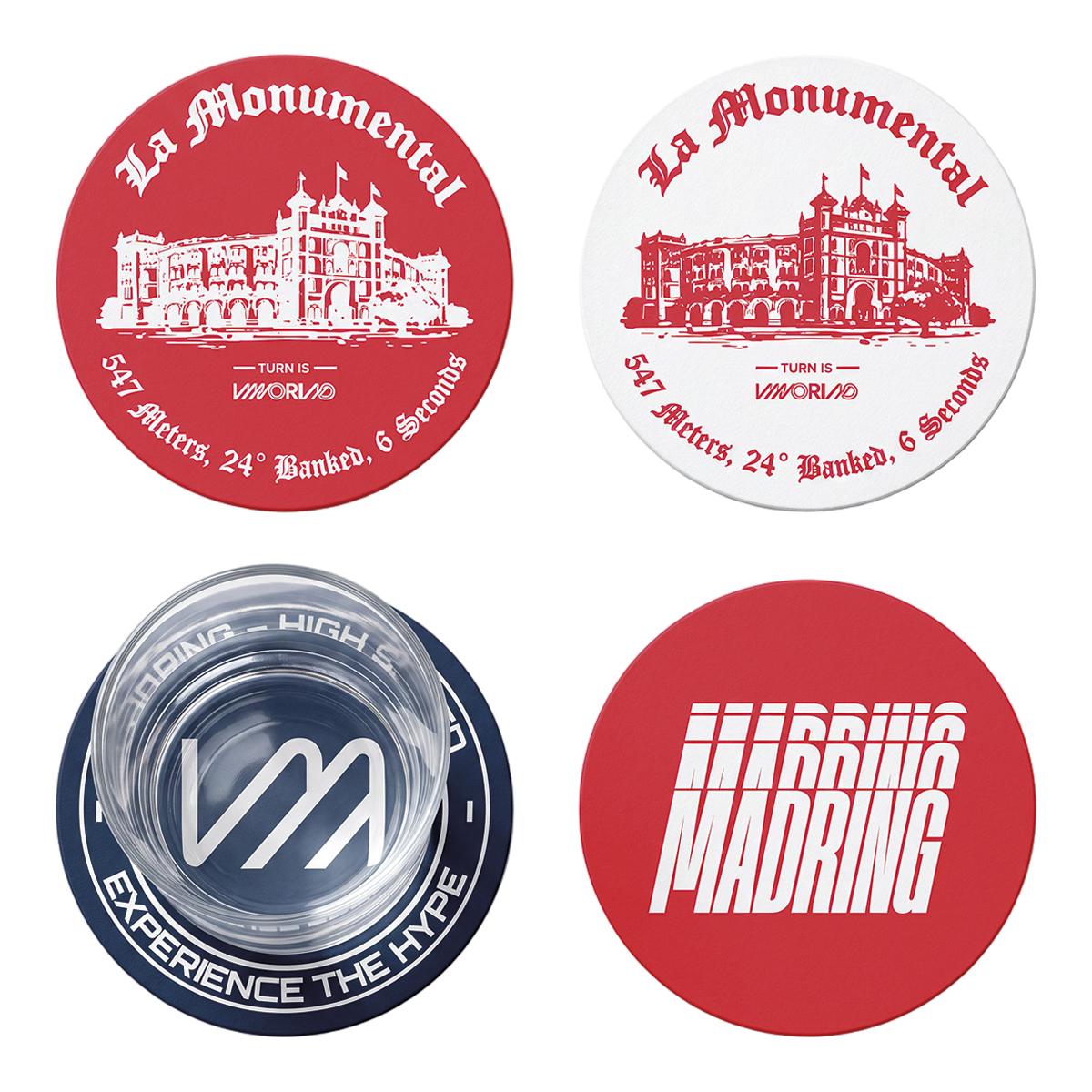 MADRING - Pack 4 Madring posavasos.