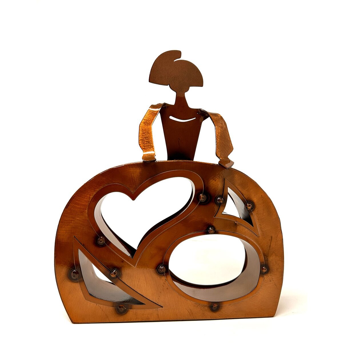 Imagem 0 de Figura Menina Forjasport 25 cm Escultura em cristal de cobre do século XXI