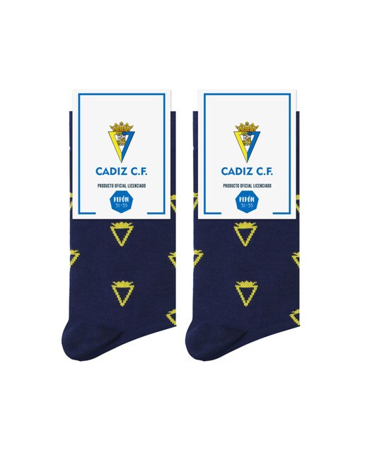 Imagem 0 de Meias Cádiz Club de Fútbol Logótipo azul-marinho Pinrelitos