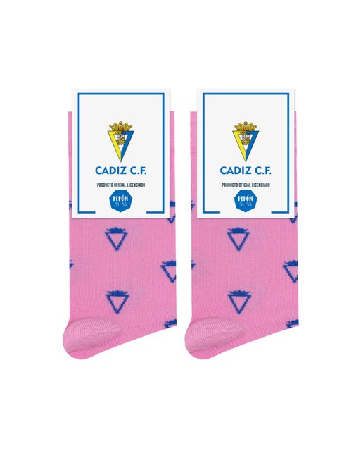 Imagem 0 de Meias Cádiz Club de Fútbol Logótipo rosa Pinrelitos