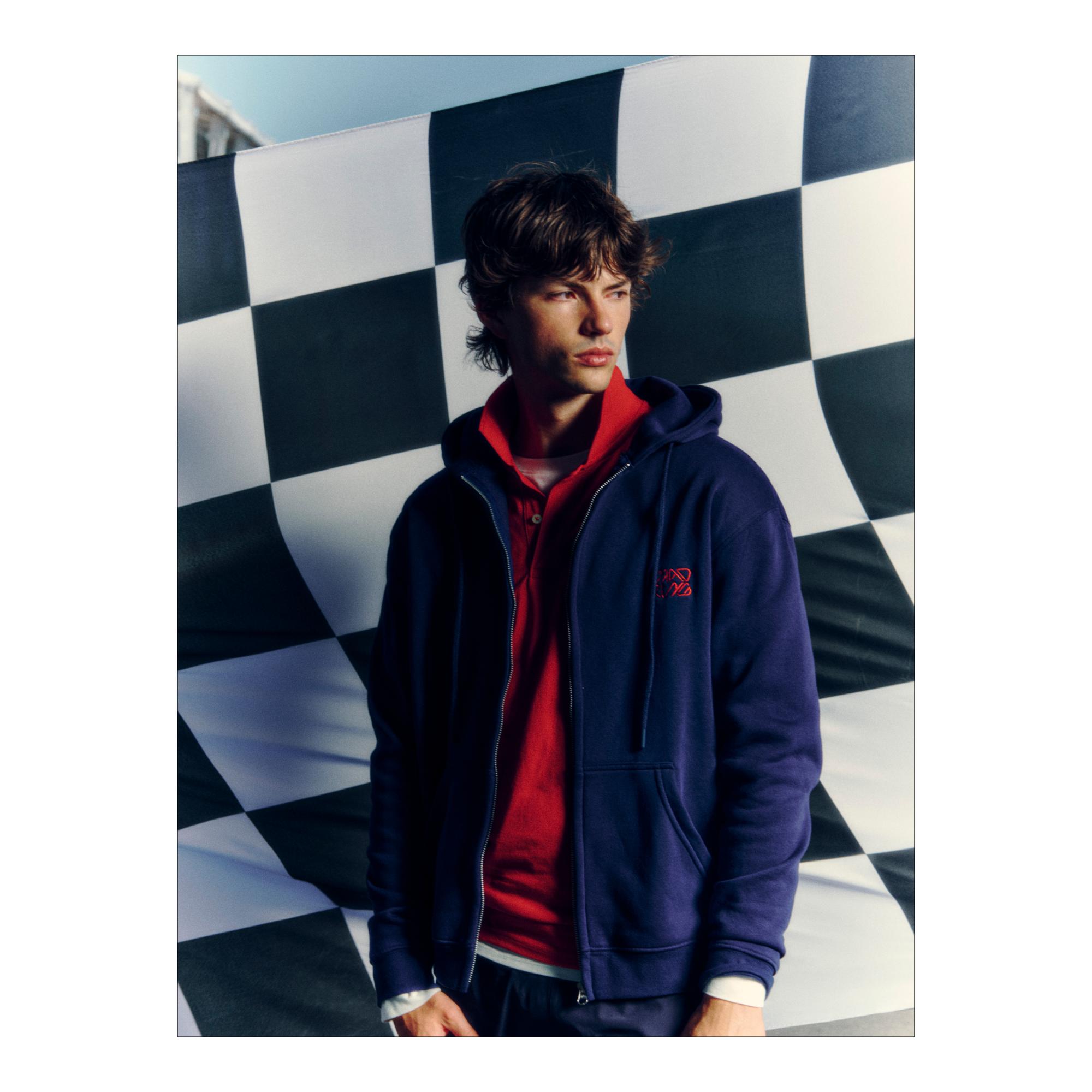 Sudadera Madring azul algodón orgánico 3