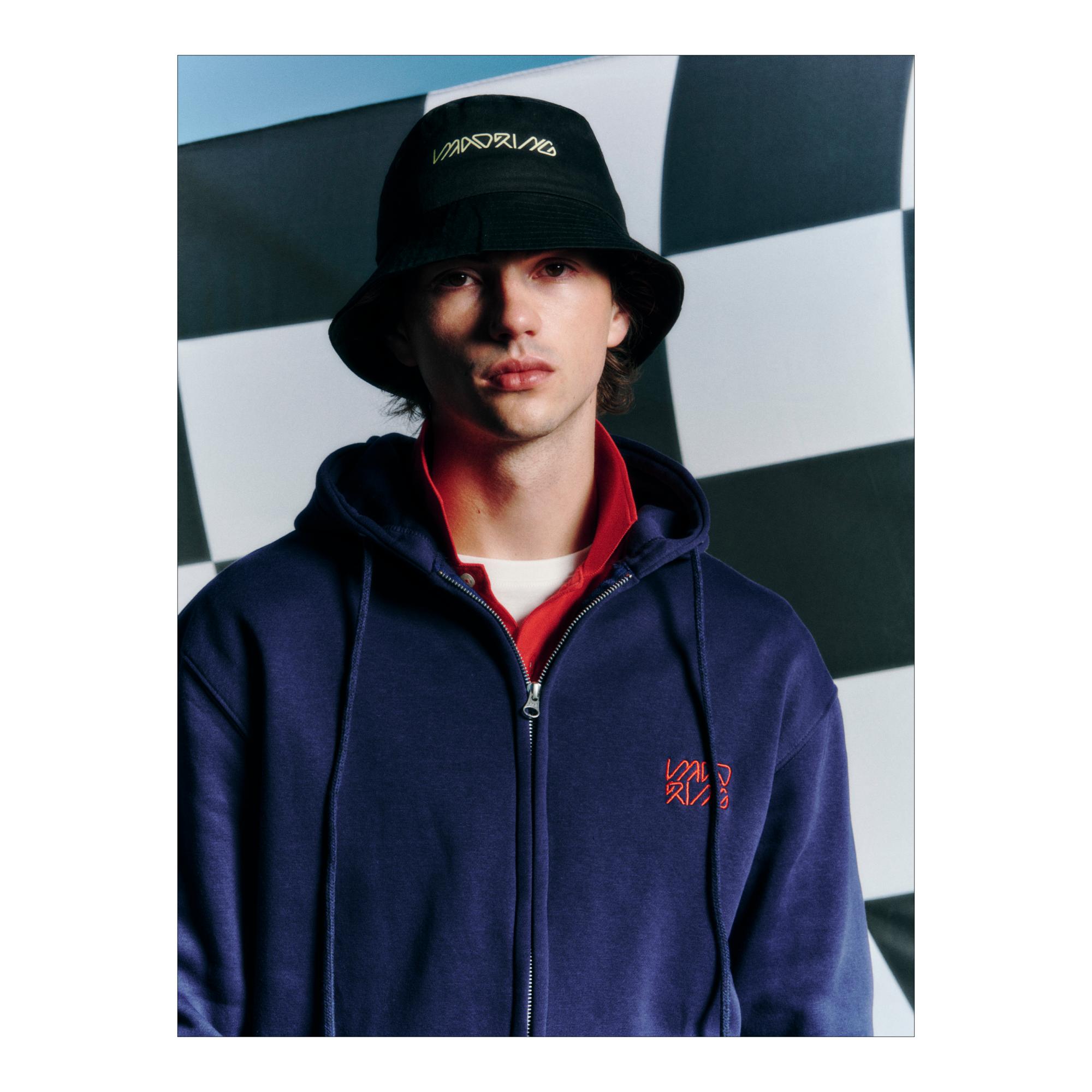 Sudadera Madring azul algodón orgánico 6