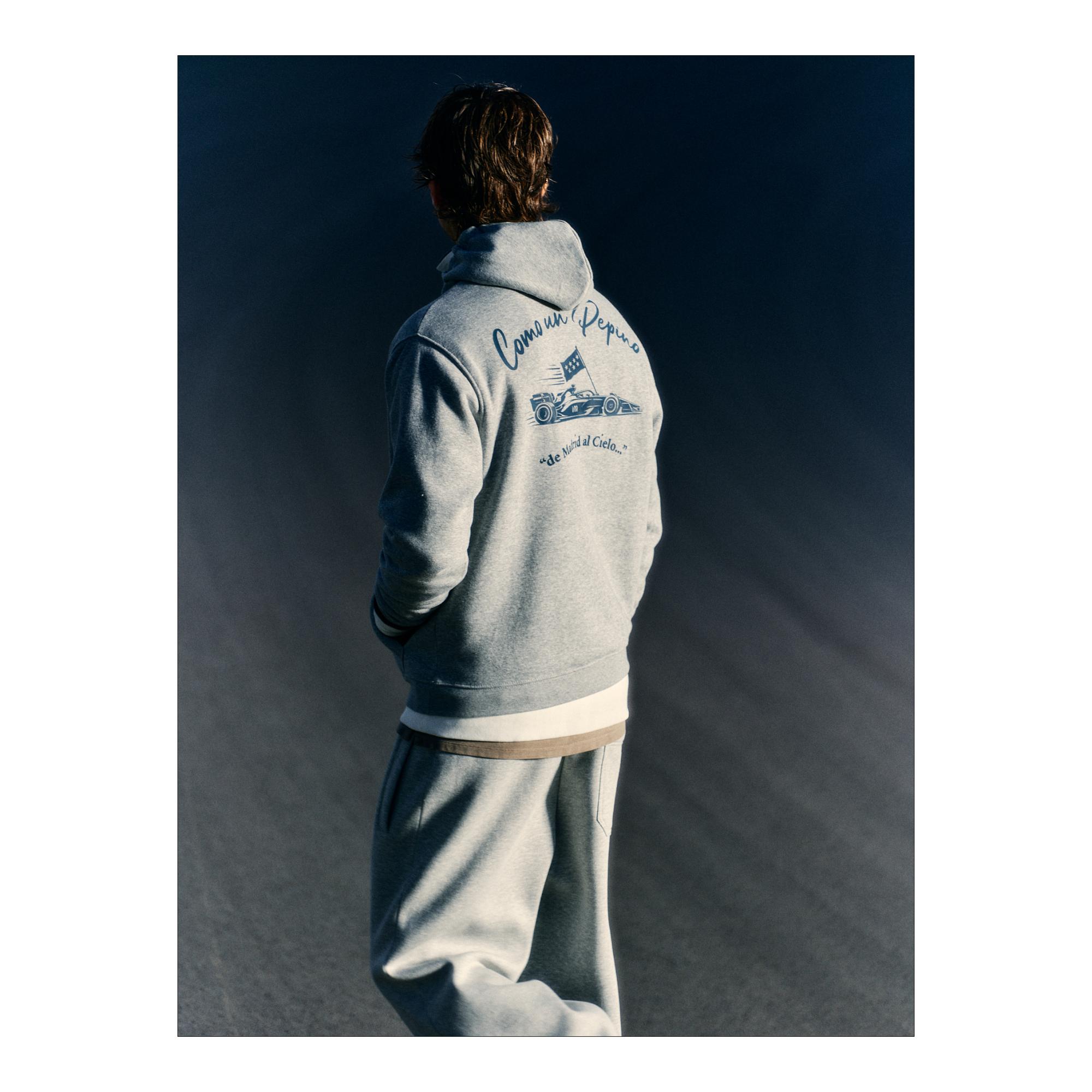 Sudadera Madring canguro gris 5