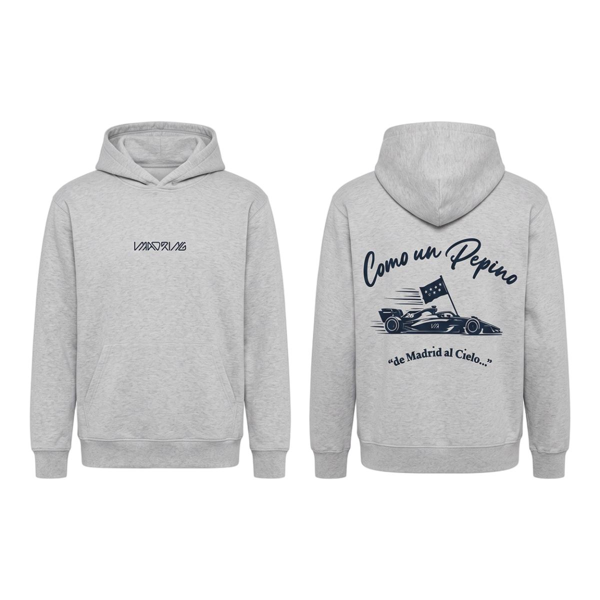MADRING - Sudadera Madring canguro gris.