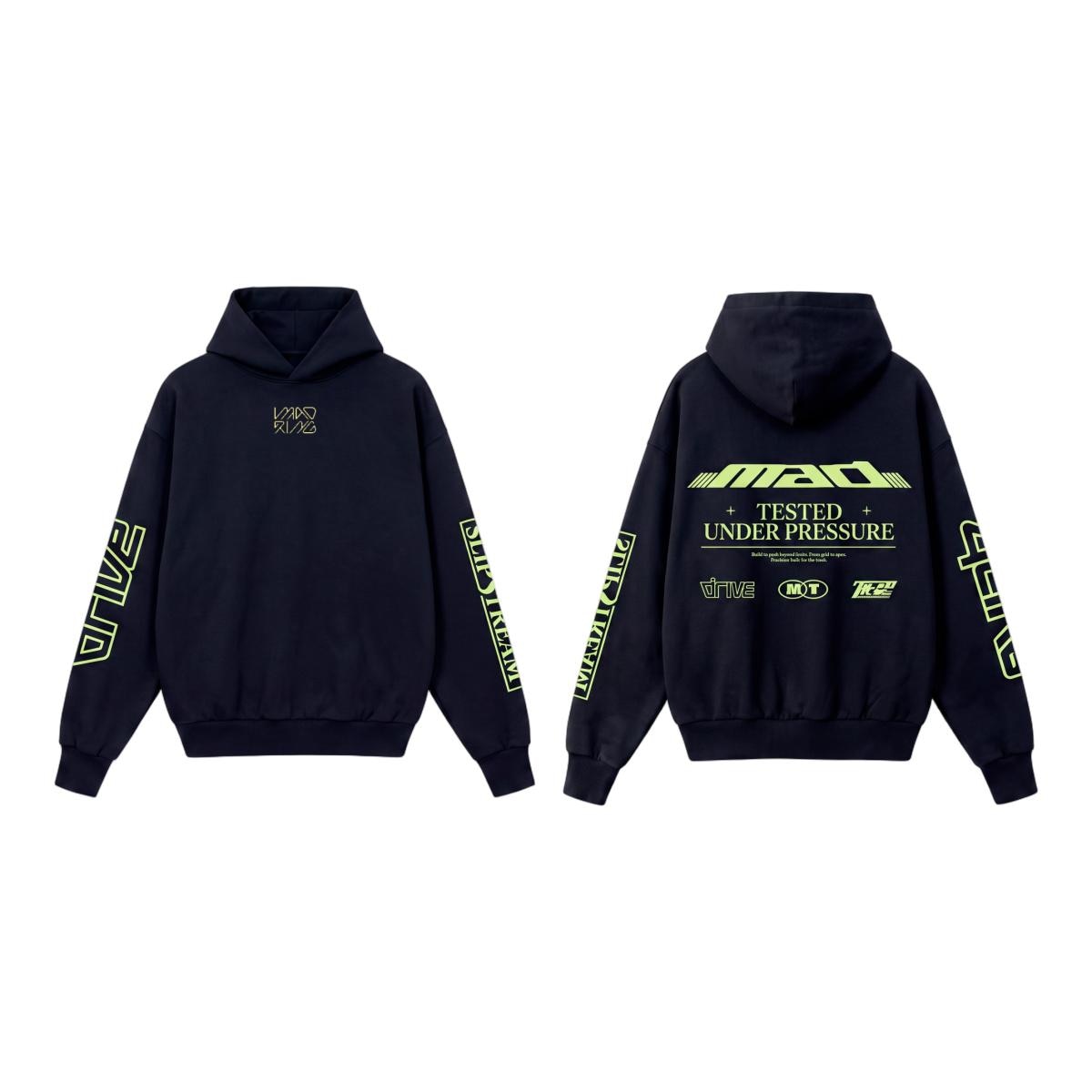 MADRING - Sudadera Madring canguro negra.