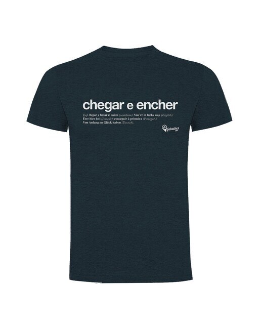 T-shirt Chegar e Encher - Cinzento 1