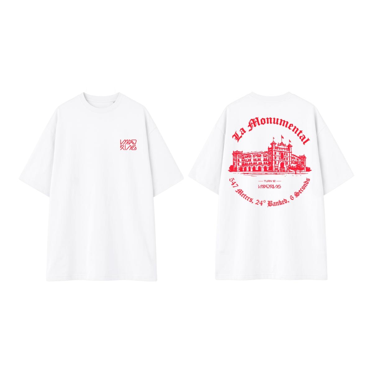 MADRING - Camiseta Madring blanca oversize.