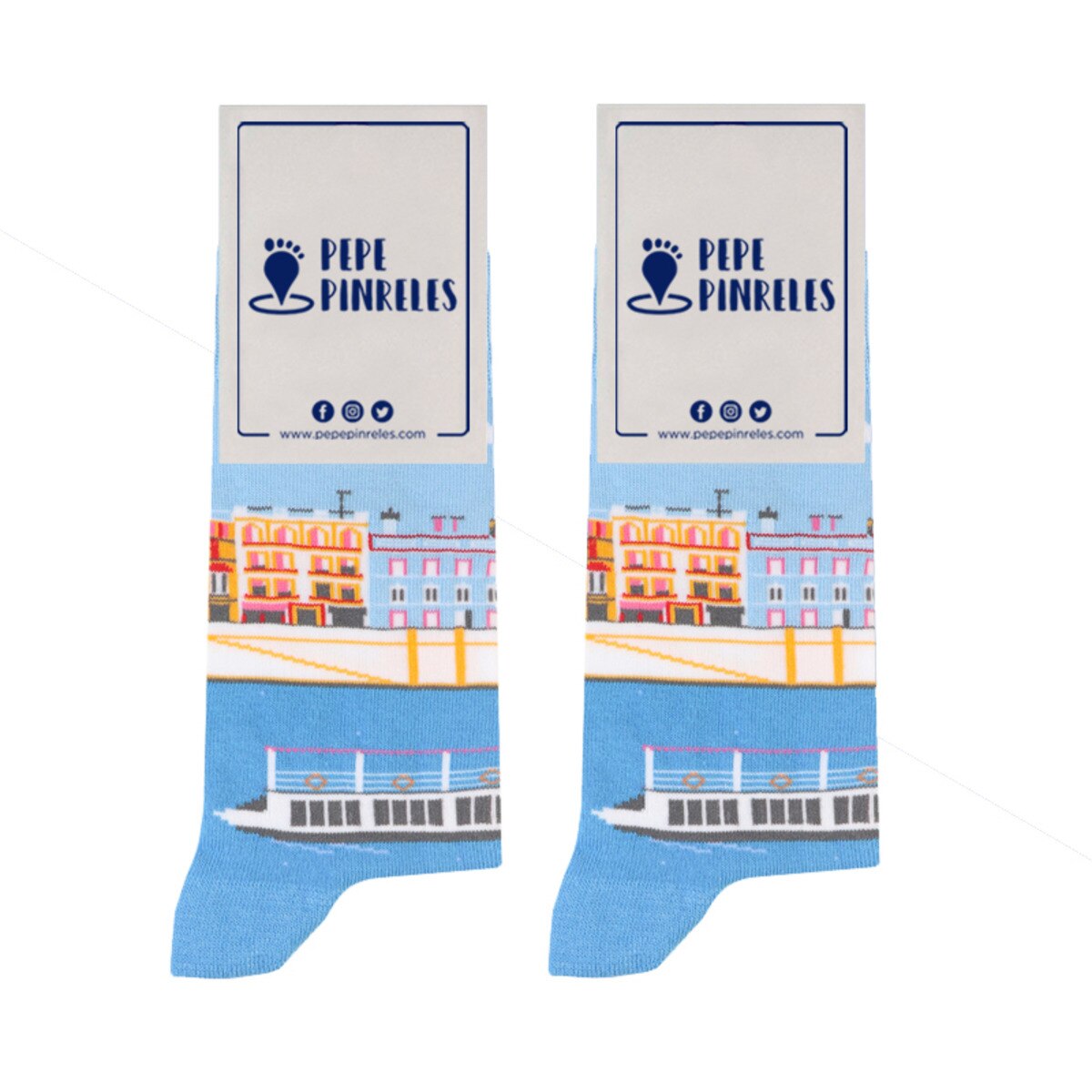 Meias Calle Betis azul celeste 1